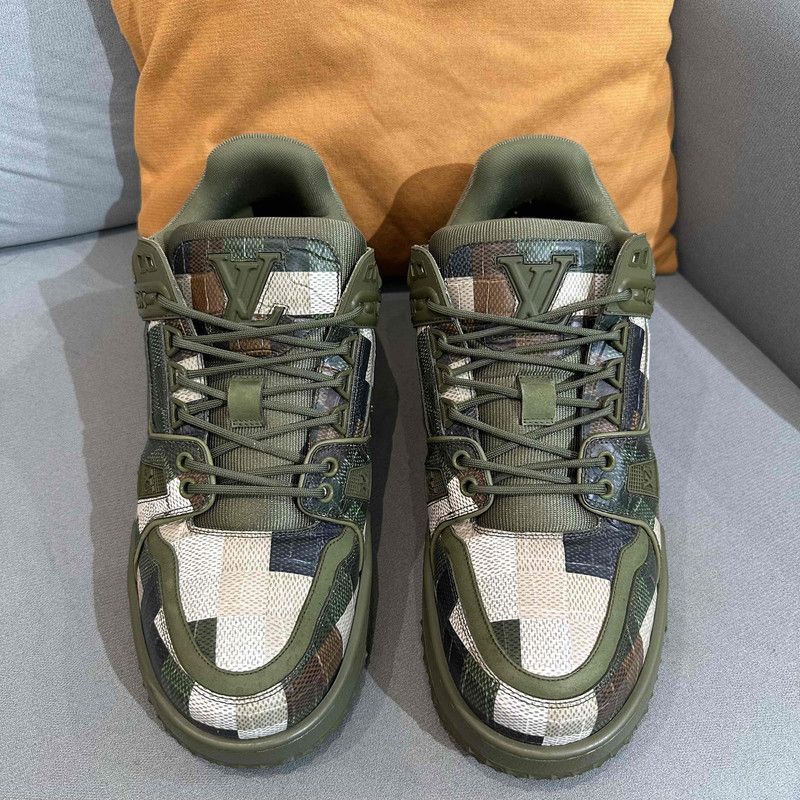 Louis Vuitton Trainer Maxi Green Low-Top Sneakers -2508
