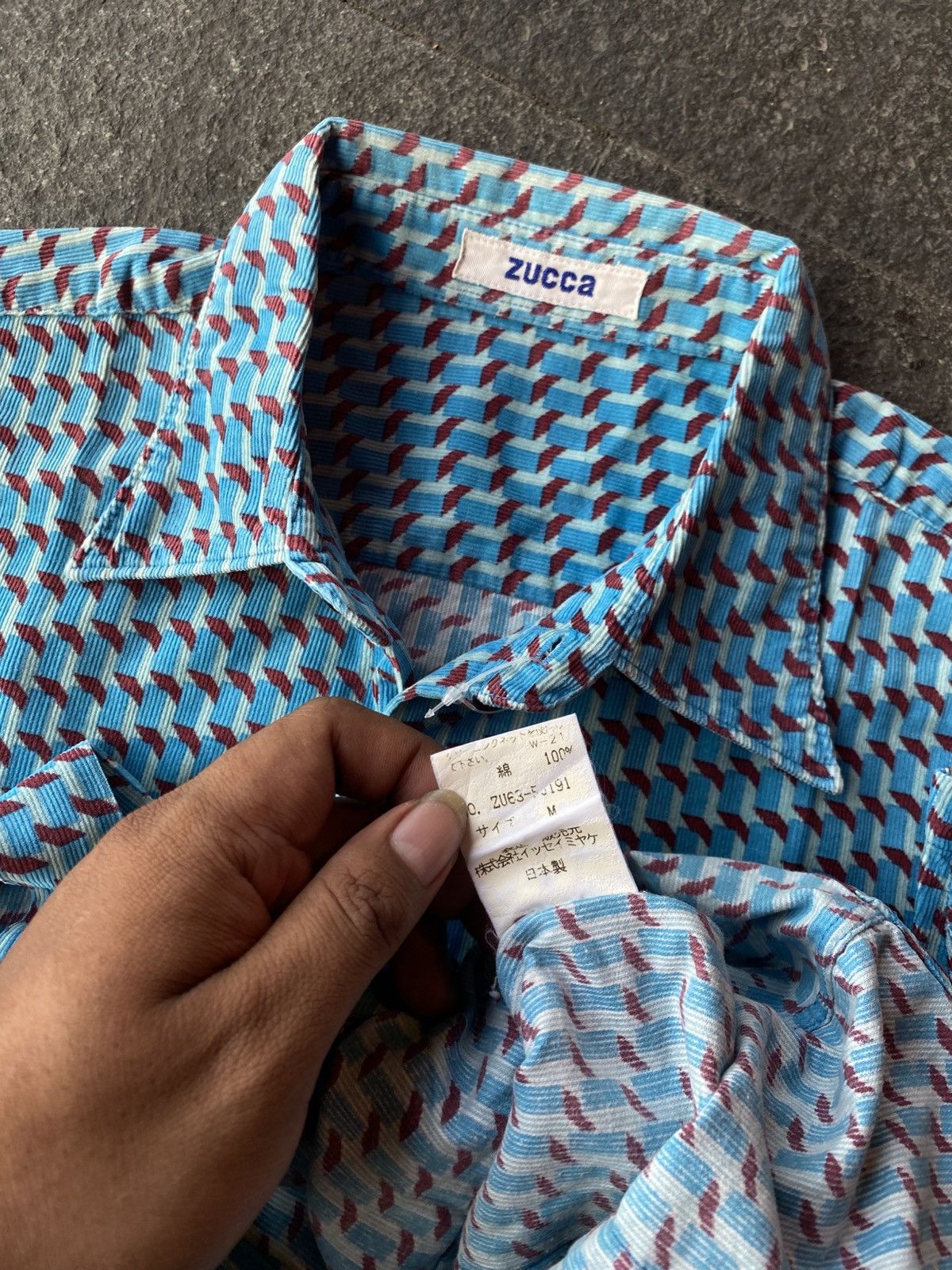 Zucca Zucca monogram corduroy shirts Size US S / EU 44-46 / 1 - 5 Thumbnail