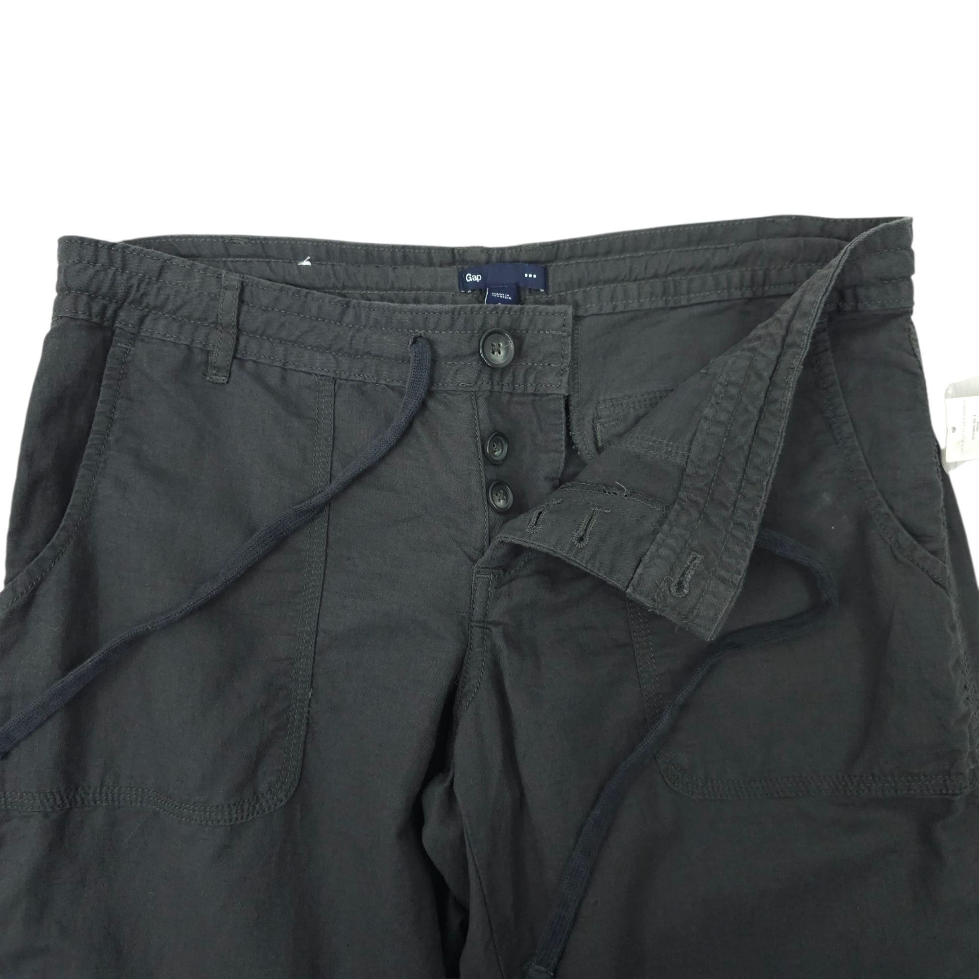 Gap Gap Drawstring Button Cargo Utility Pants Womens 4 Gray Size 27" / US 4 / IT 40 - 7 Thumbnail