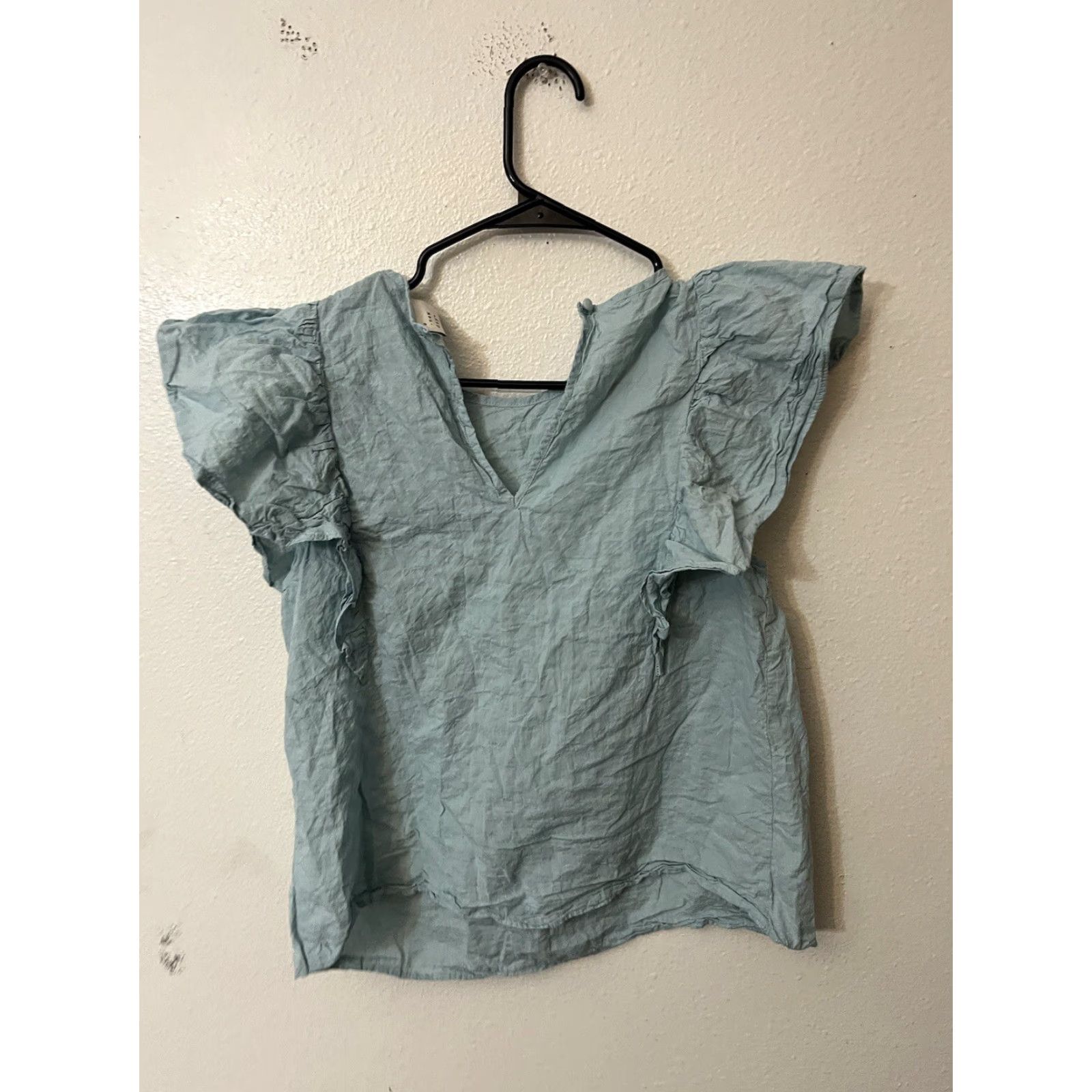 Vintage VINTAGE A New Day Blouse Women Medium Blue Crew Neck Short Sleeve Relaxed Casual Office Clothing Size M / US 6-8 / IT 42-44 - 4 Thumbnail