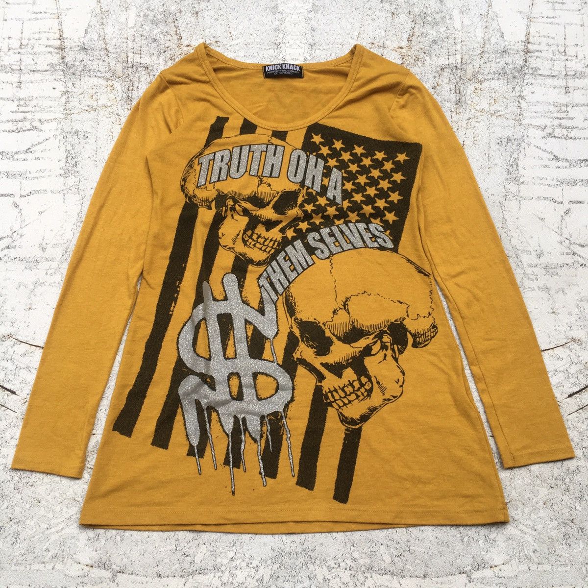 14th Addiction × Affliction × If Six Was Nine Knick Knack Skull Grunge LGB ifsixwasnine Long Sleeve Size M / US 6-8 / IT 42-44 - 1 Thumbnail
