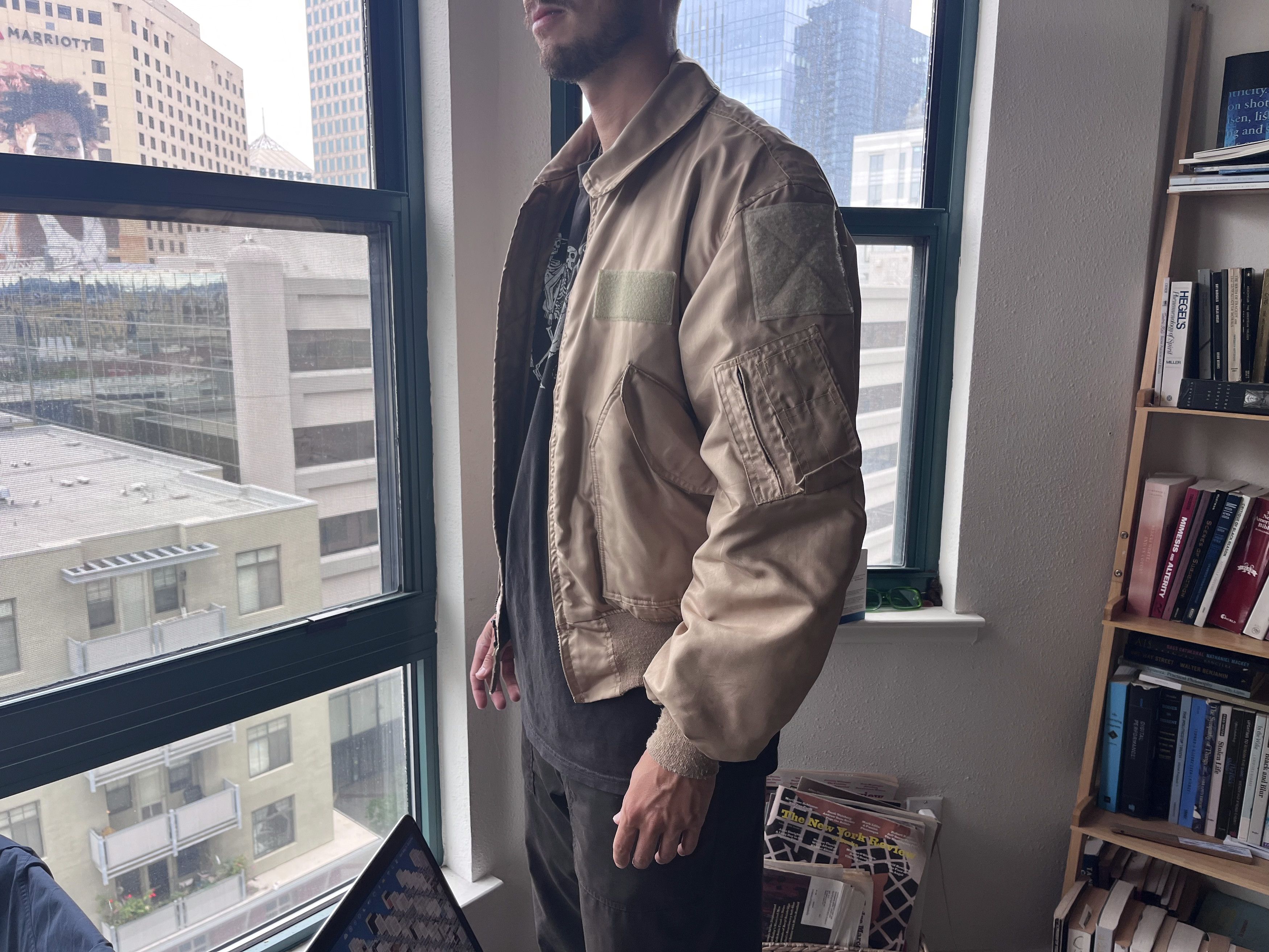 Vintage Gold Vintage Military Surplus Air Force Bomber Jacket Size US L / EU 52-54 / 3 - 2 Thumbnail