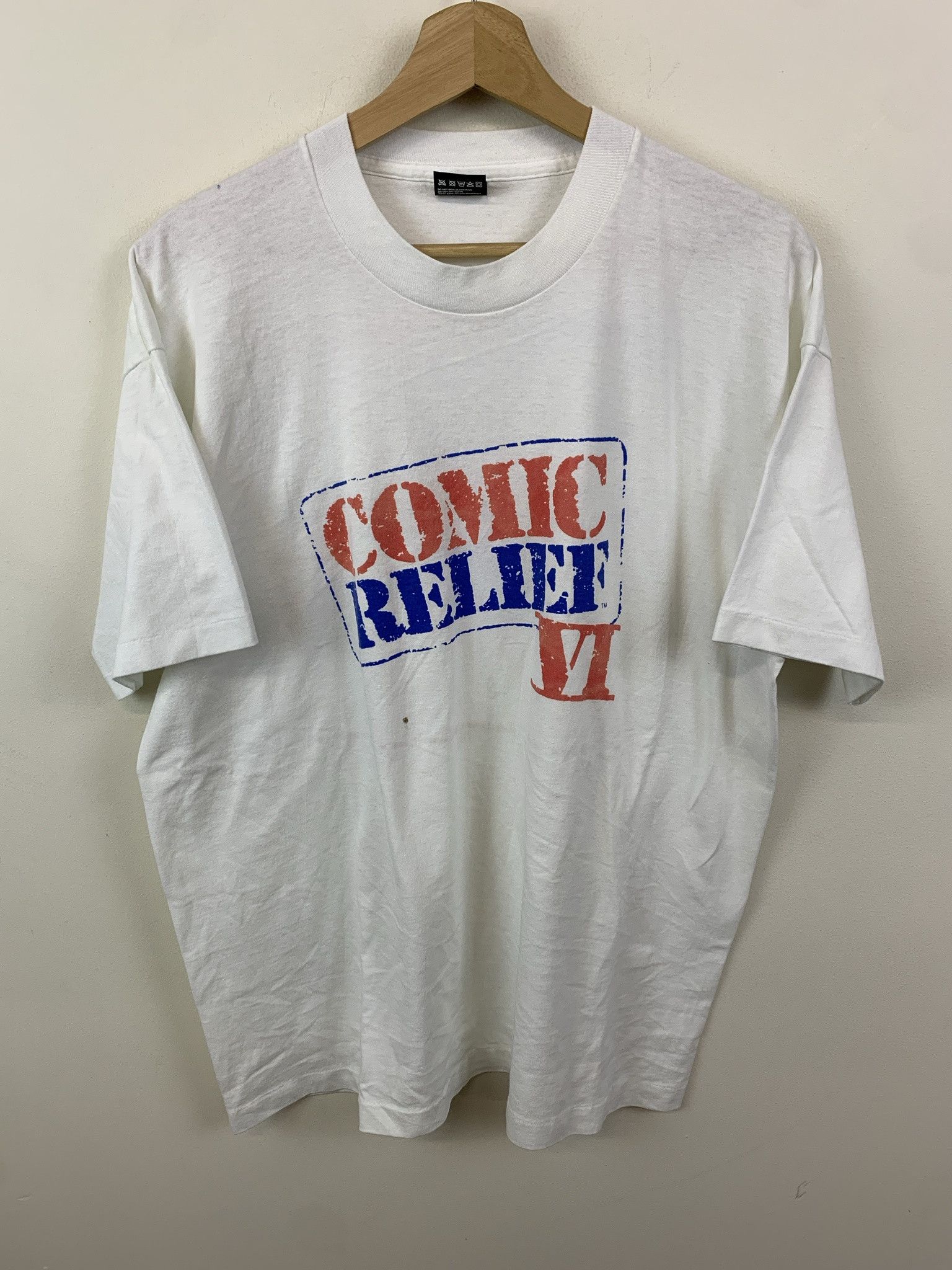 Vintage Vintage 1990 Comedic Relief 4 Dave Chapelle Robin Williams Comedy Single Stitch Tee Size XL Size US XL / EU 56 / 4 - 1 Thumbnail