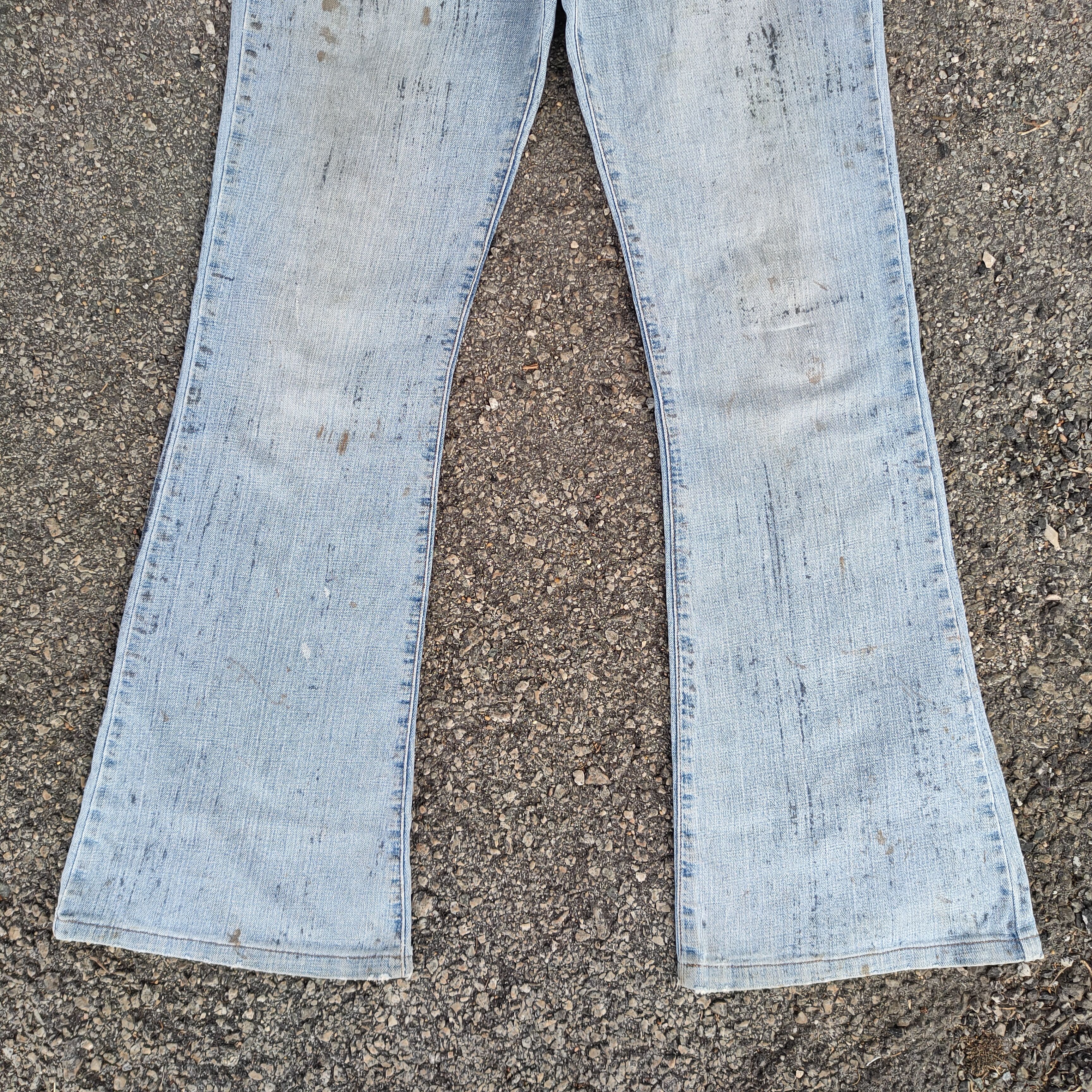 Japanese Brand FLARE VINTAGE FROLIC BOOTCUT FADED JEANS DENIM PANTS Size US 27 - 4 Thumbnail