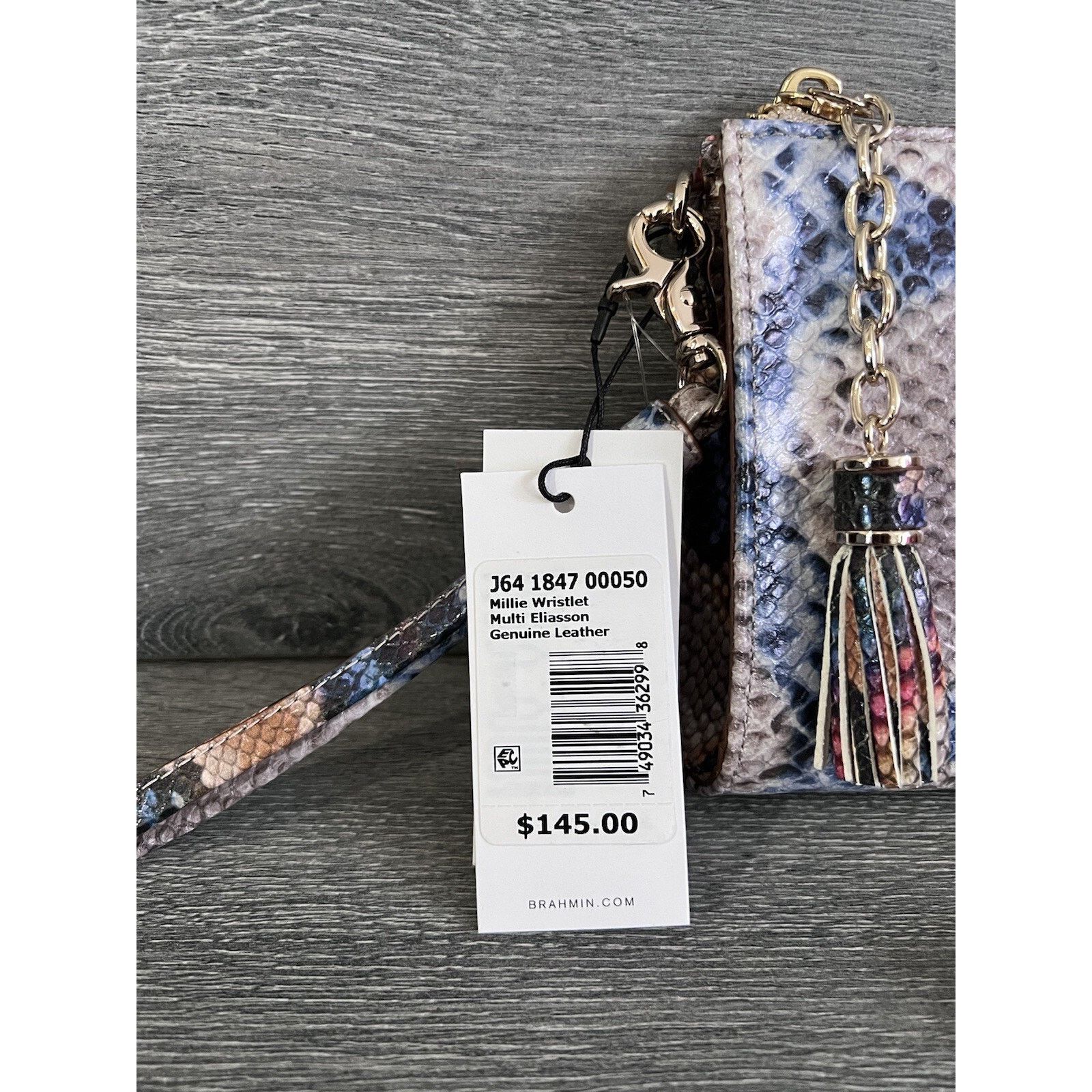 BRAHMIN Brahmin Millie Wristlet Multi Eliasson Leather B000517 Size ONE SIZE - 3 Thumbnail
