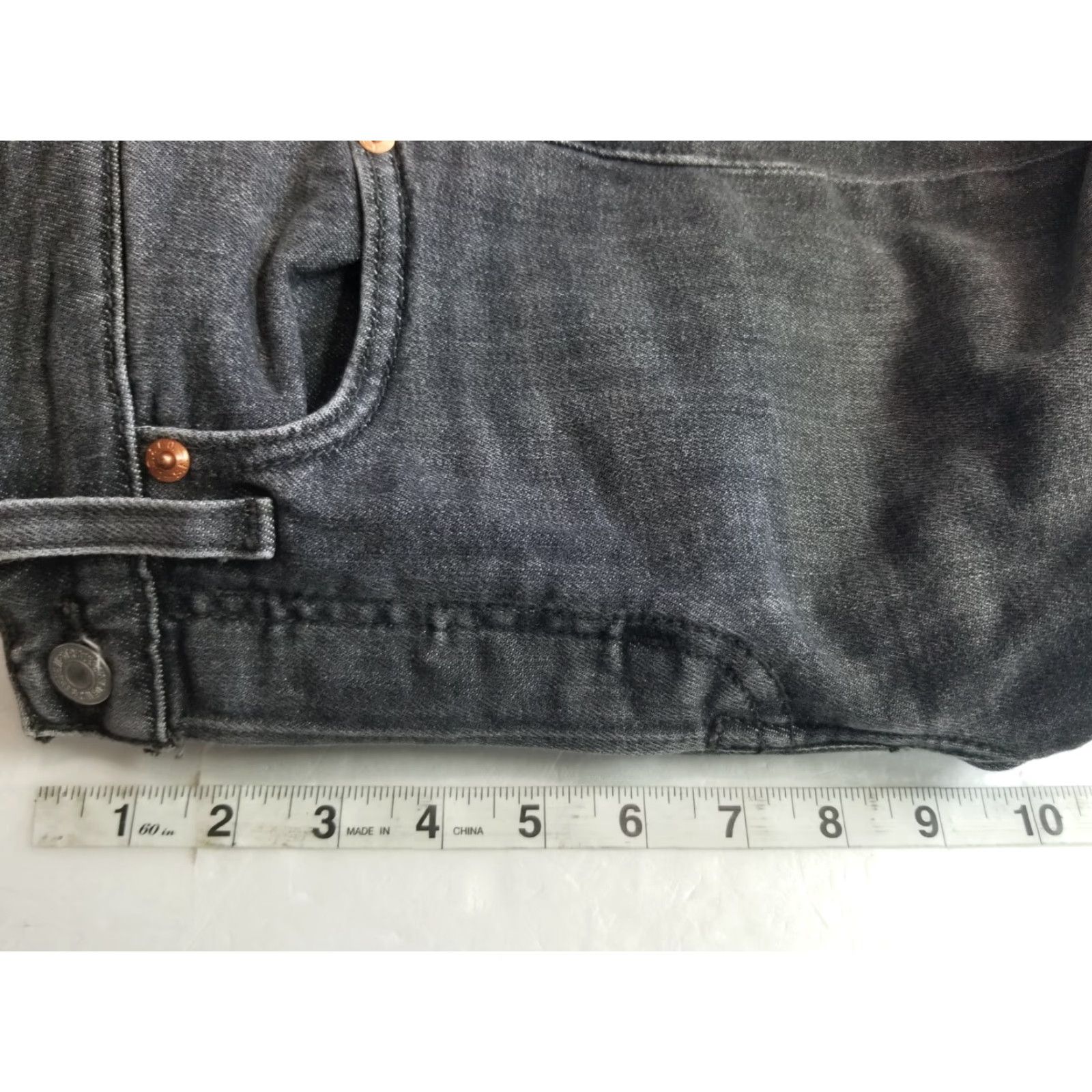 Levi's Levi's Wedgie Skinny Jeans Womens Size 25 Black High Rise Button Fly Denim 90s N/A Size 42" / US 20 - 4 Thumbnail