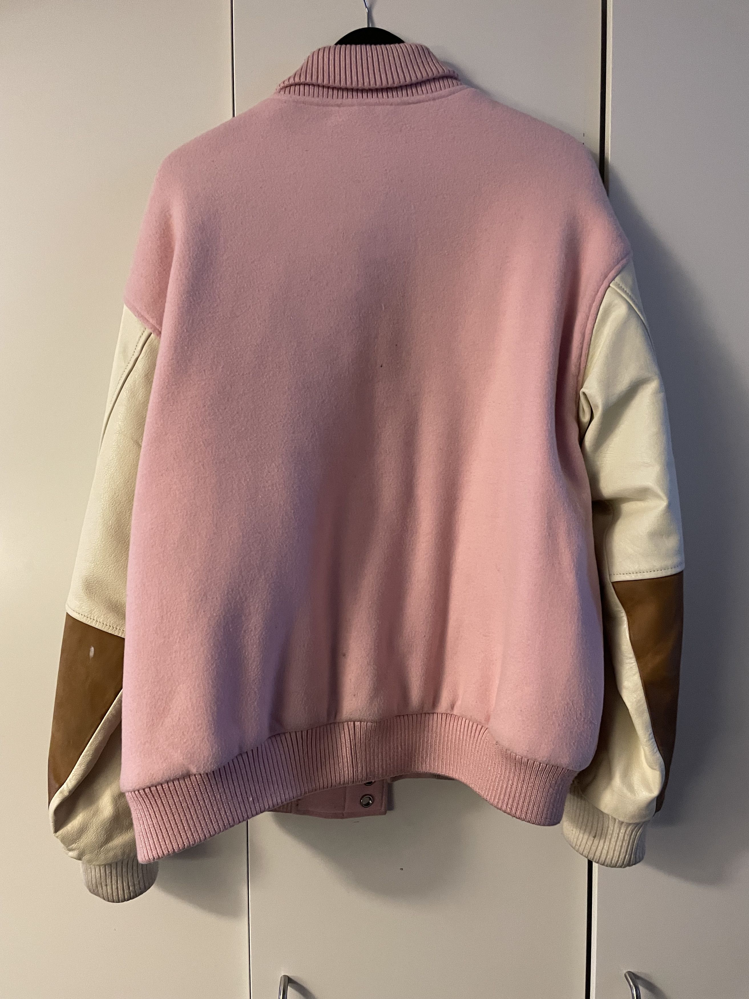 Golf Wang WOOL G LETTERMAN JACKET by GOLF WANG Light Pink / XL Size US XL / EU 56 / 4 - 7 Thumbnail