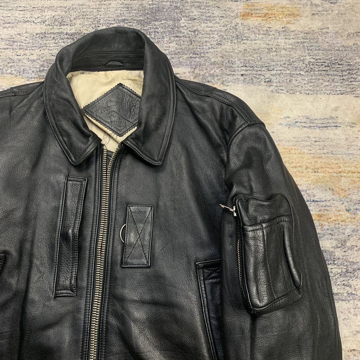 Yamaha Vintage Yamaha riding gear bomber leather jacket Size US L / EU 52-54 / 3 - 3 Thumbnail