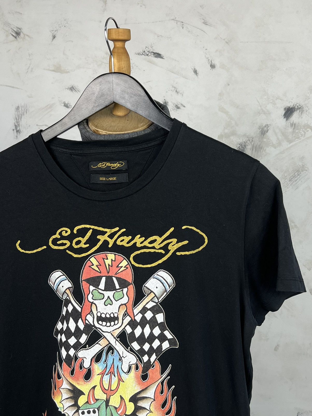 Ed Hardy Vintage Ed Hardy Los Angeles Shirt Size M - L Size US L / EU 52-54 / 3 - 2 Thumbnail