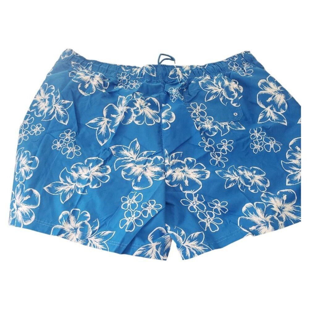 Designer CT1495 KS Island Hibiscus Print Swim Trunks 6XL Size US 44 / EU 60 - 1 Thumbnail