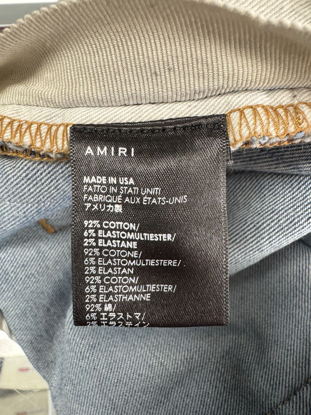 Amiri Lakers Track Jeans (33) Size US 33 - 11 Thumbnail