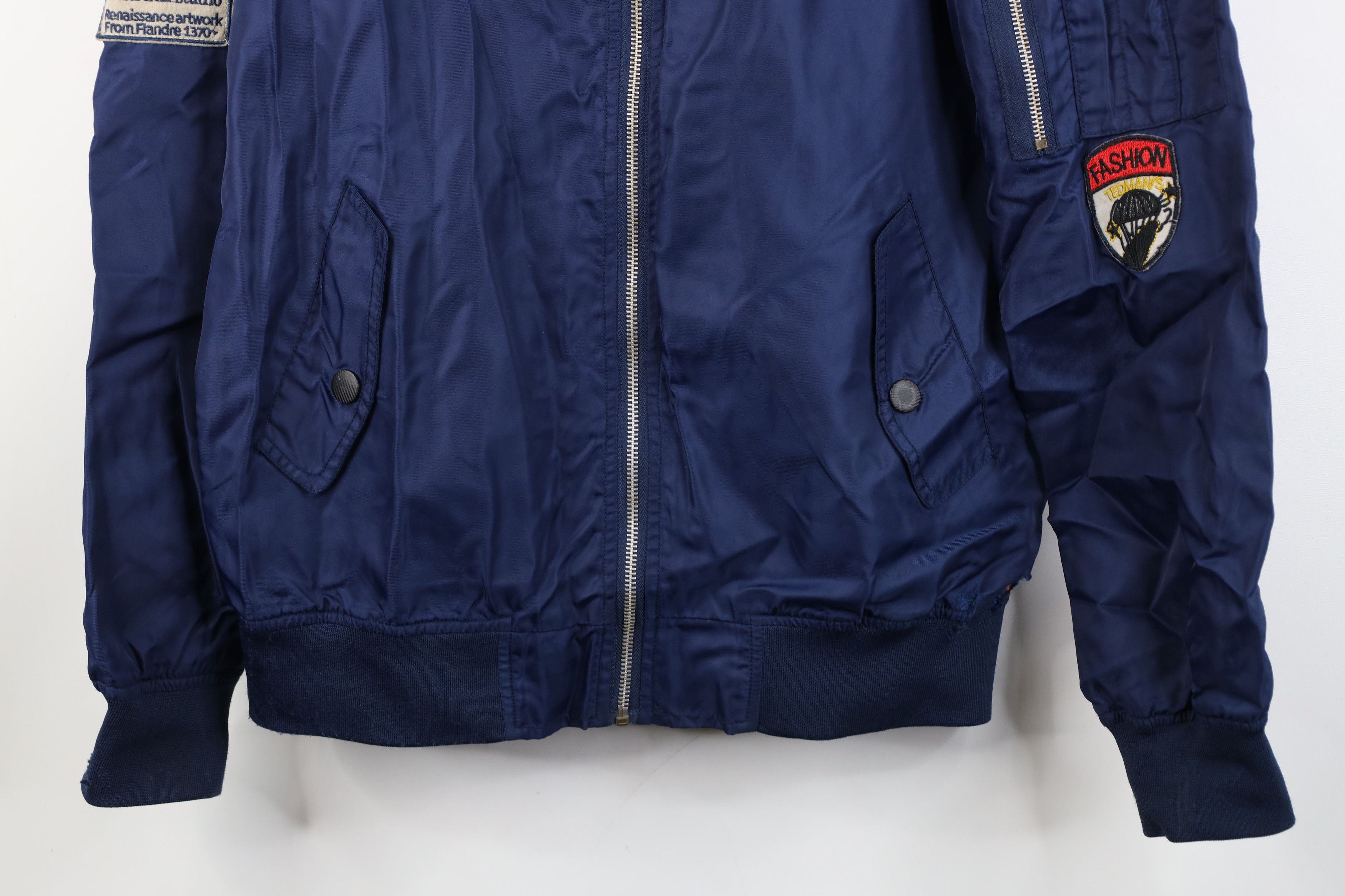 Vintage Vintage 90s Streetwear Military Style Flight Bomber Jacket Size US L / EU 52-54 / 3 - 3 Thumbnail