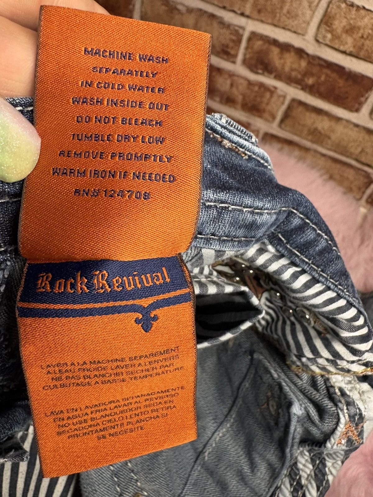 Rock Revival Rock Revival Victories Bootcut Jeans Rhinestone Fleur de Lis Size 24" / US 00 / IT 34 - 4 Thumbnail
