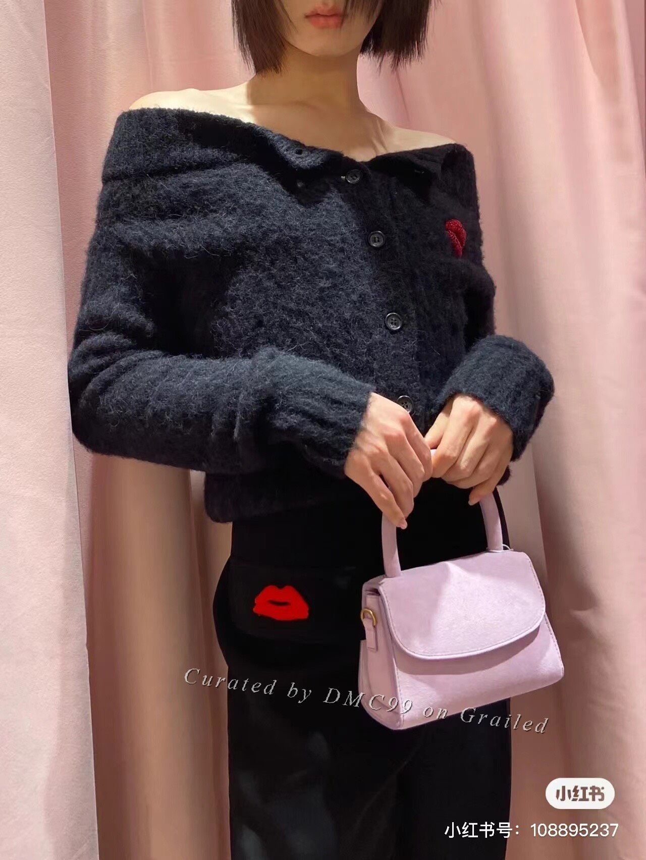 By Far By Far Purple Suede Mini Handbag Size ONE SIZE - 5 Thumbnail