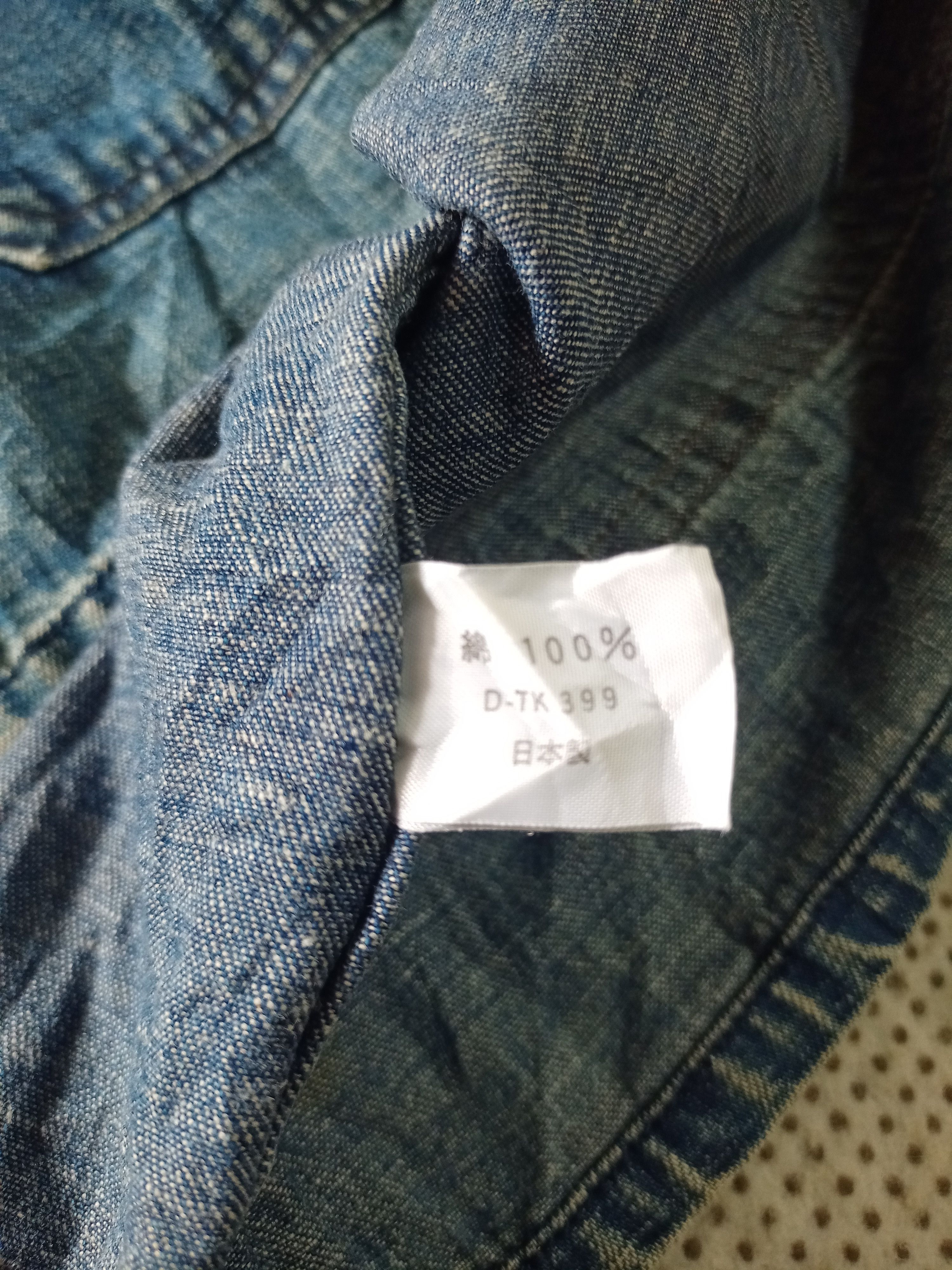 Blue Blue Japan × Japanese Brand Blue Blue Japan Distressed Denim Jacket Half button Size US S / EU 44-46 / 1 - 6 Thumbnail