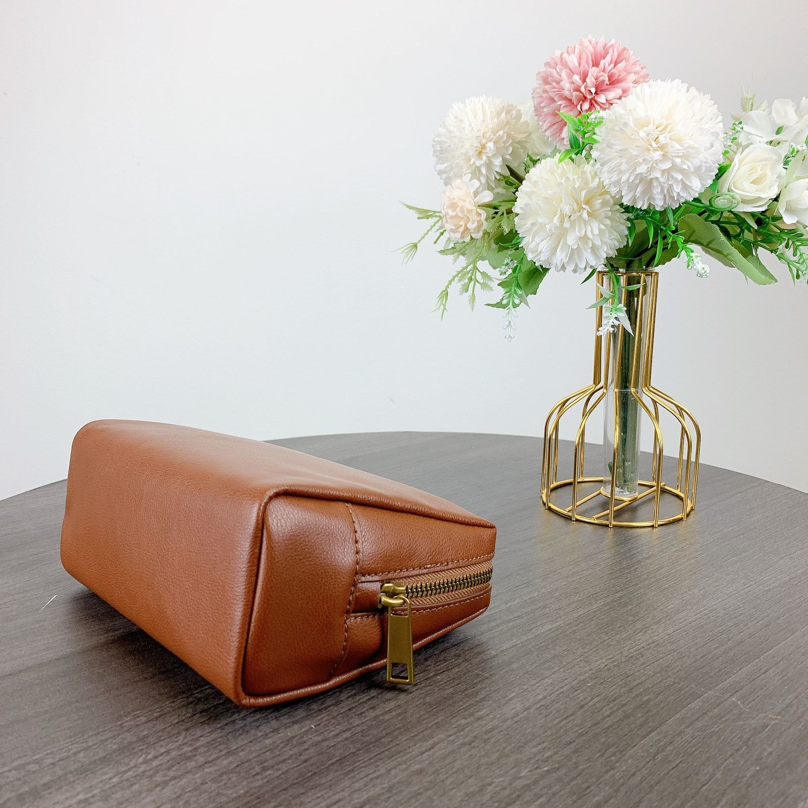 Fossil Fossil SWL2884210 Sofia Cosmetic Case IN Medium Brown Size ONE SIZE - 5 Thumbnail