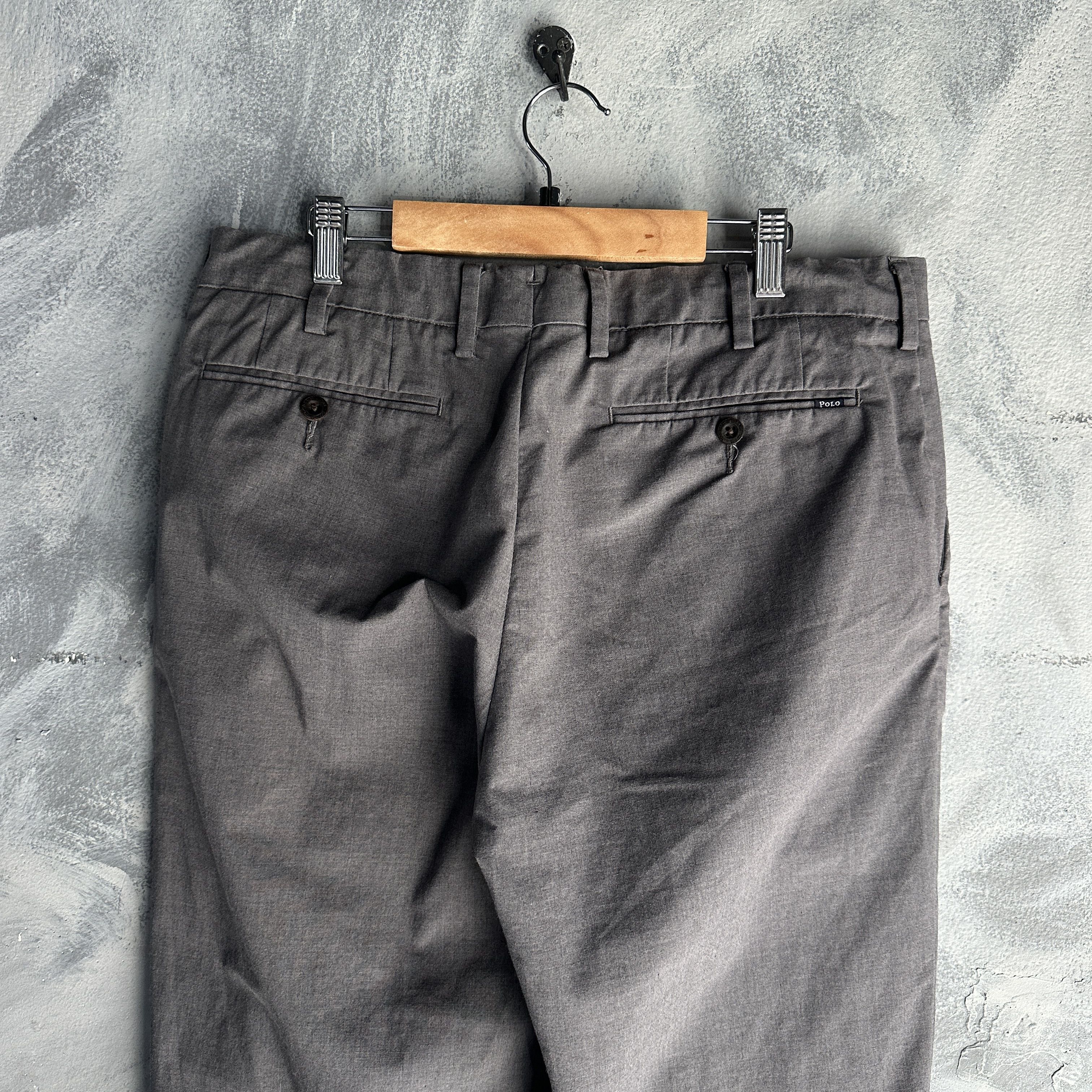 Polo Ralph Lauren Polo Ralph Lauren Chino Trousers 33x32 Grey Classic Fi Size US 33 - 2 Thumbnail