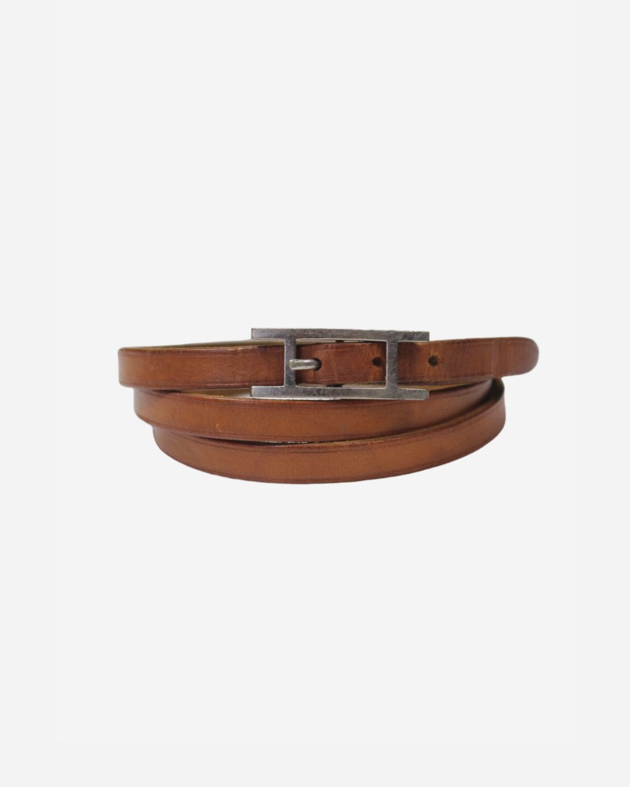 image of Hermes Behapi Triple Tour Leather Bracelet, Men's