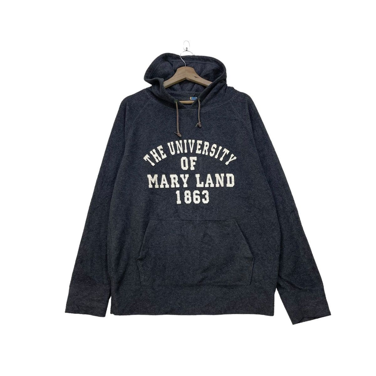 Other Vintage University Of Mary Land England Hooded Pullover Size US M / EU 48-50 / 2 - 2 Thumbnail