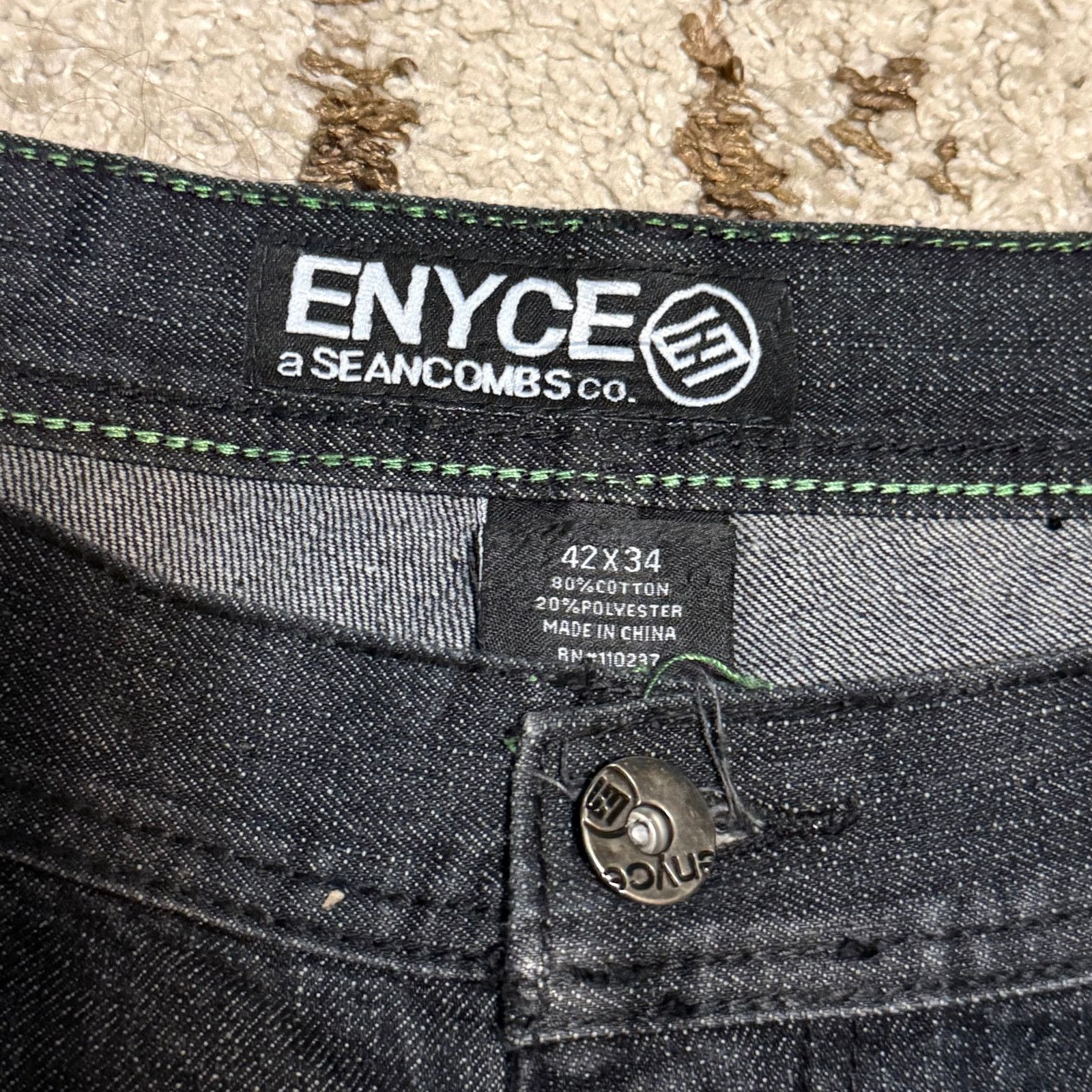 Enyce Vintage Enyce Baggy Jeans Size 40x32 Y2K Wide Leg Black Size US 40 / EU 56 - 6 Thumbnail