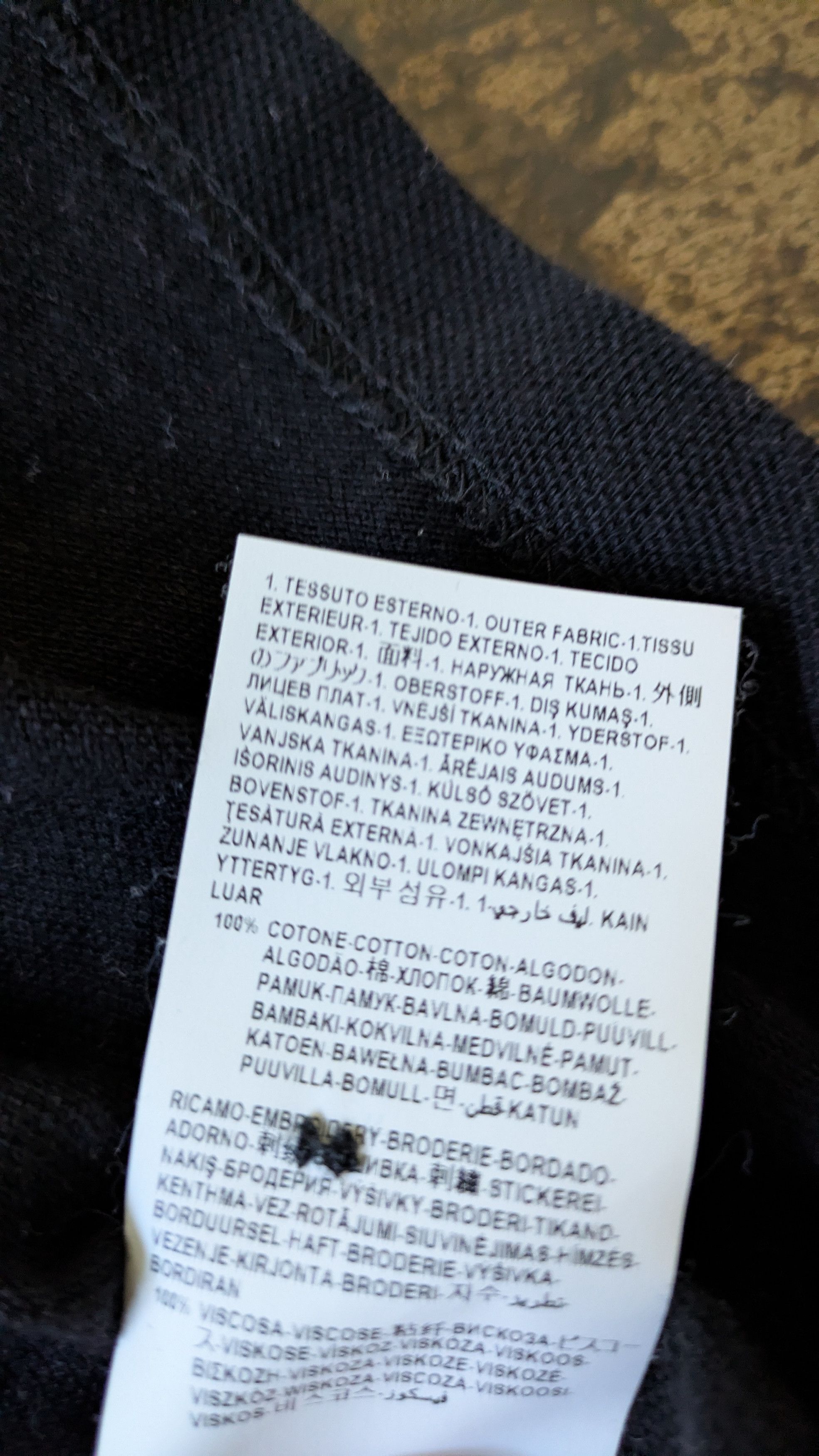 Versace Versace Collection black embroidered collar baroque polo Size US XL / EU 56 / 4 - 11 Thumbnail