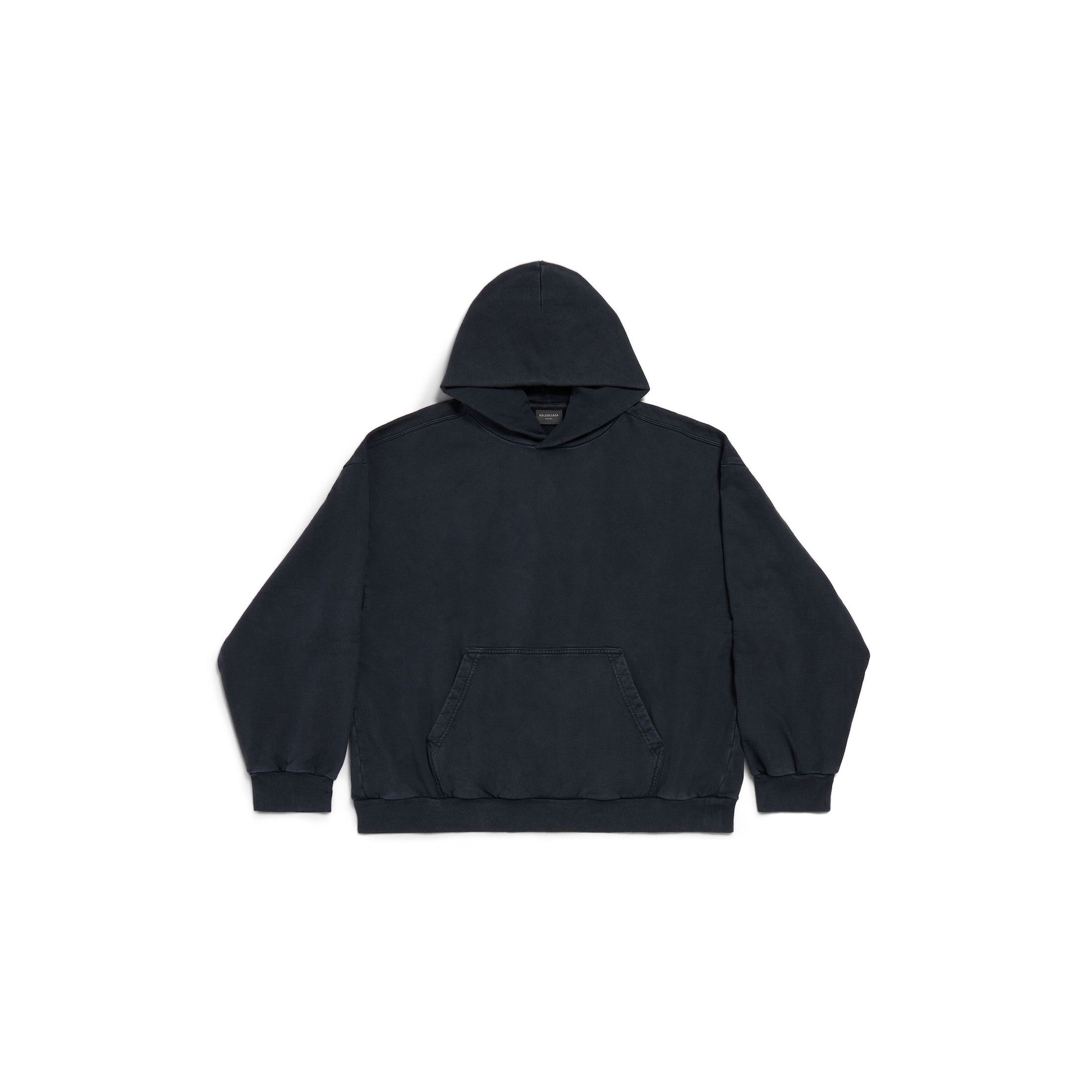 Balenciaga o1la1rc1a0226 Hand-Drawn Hoodie Medium Fit In Black Size US M / EU 48-50 / 2 - 1 Thumbnail