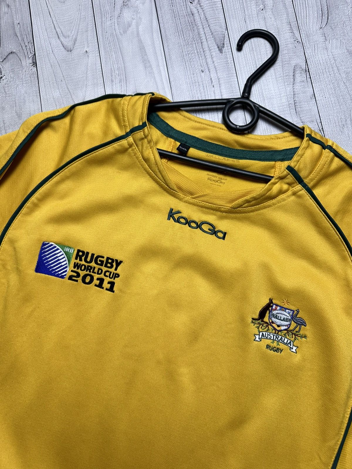 Vintage Vintage Australia rugby jersey size XXL yellow Size US XXL / EU 58 / 5 - 5 Thumbnail