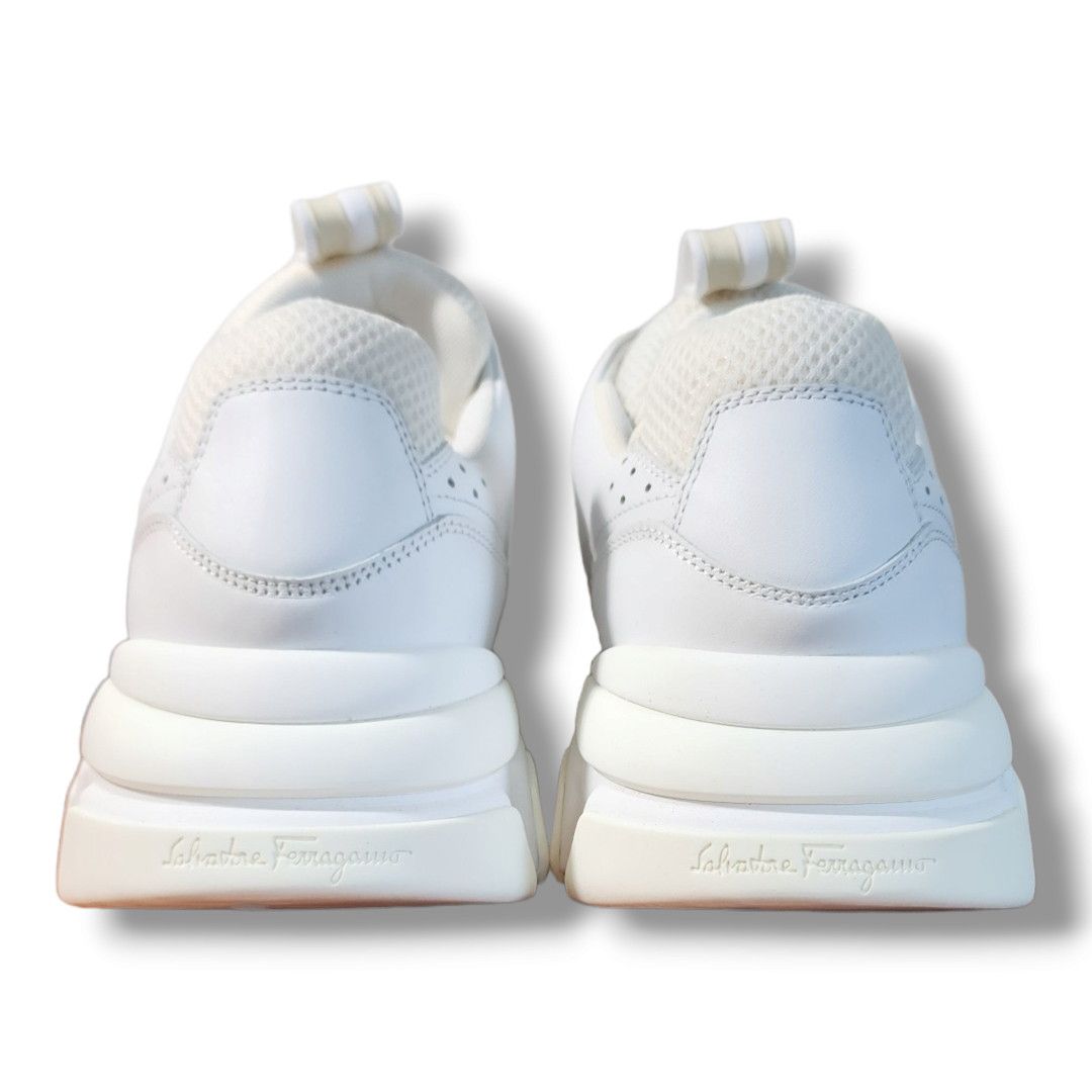 Salvatore Ferragamo Ferragamo White Booster Sneaker Men's Size 7/Women's Size 9 Size US 7 / EU 40 - 14 Thumbnail