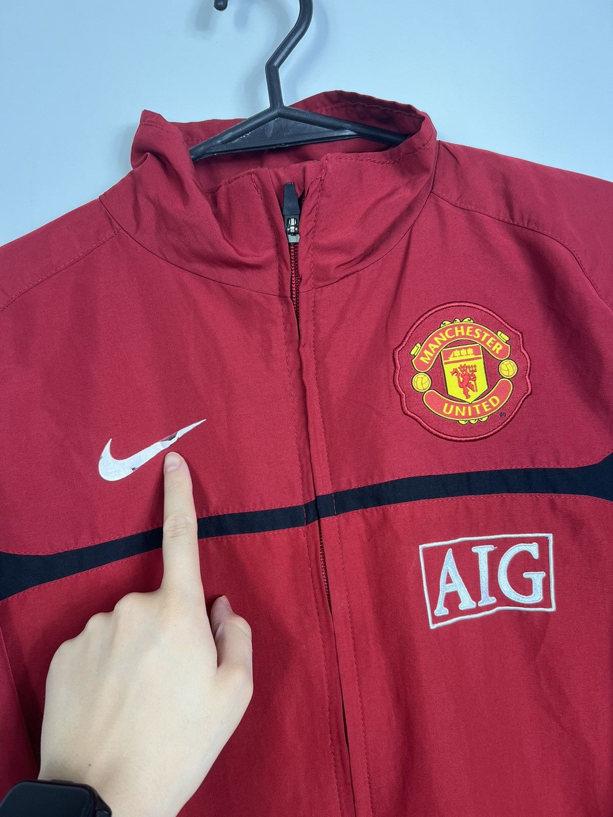 Nike × Vintage Jacket Nike Manchester United 2009/2010 football zipped Size US M / EU 48-50 / 2 - 4 Thumbnail