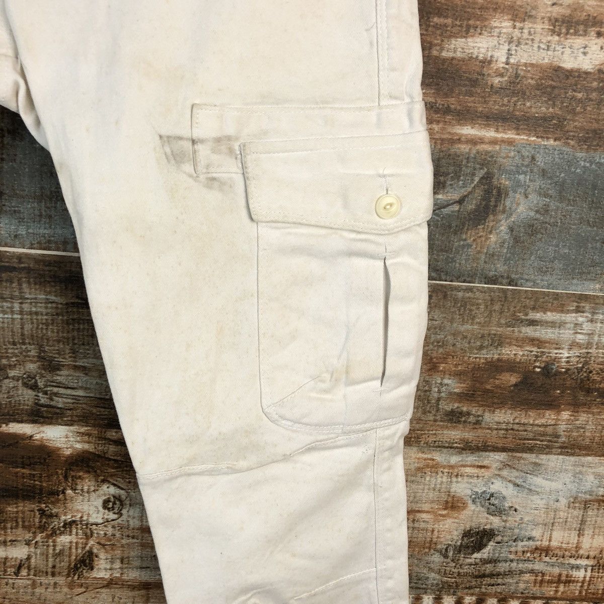 Vintage Authentic White utility tactical cargo vintage Pants #A2384 Size US 31 - 10 Thumbnail