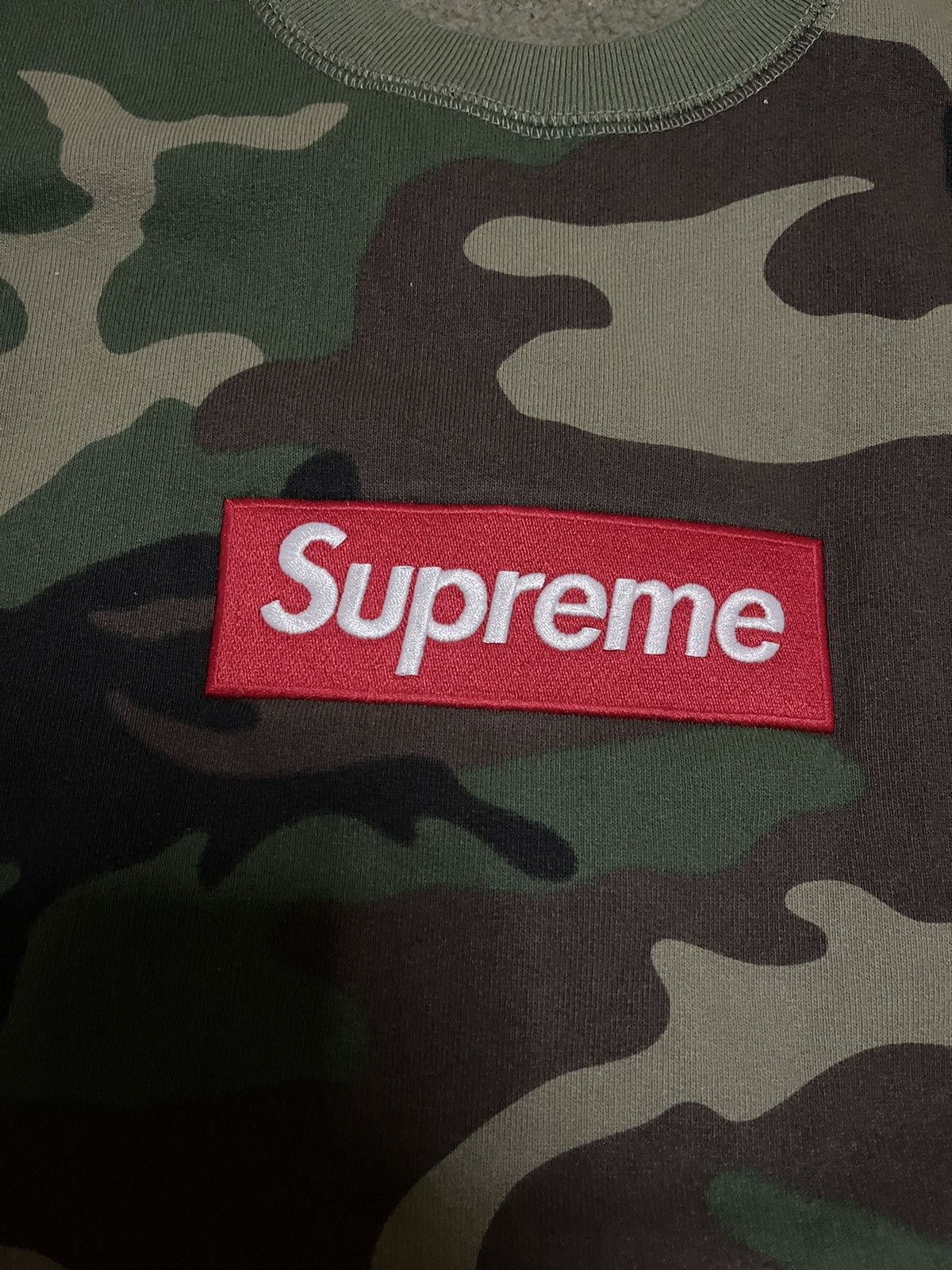 Supreme Supreme fw15 camo woodland box logo crewneck Size US L / EU 52-54 / 3 - 3 Thumbnail