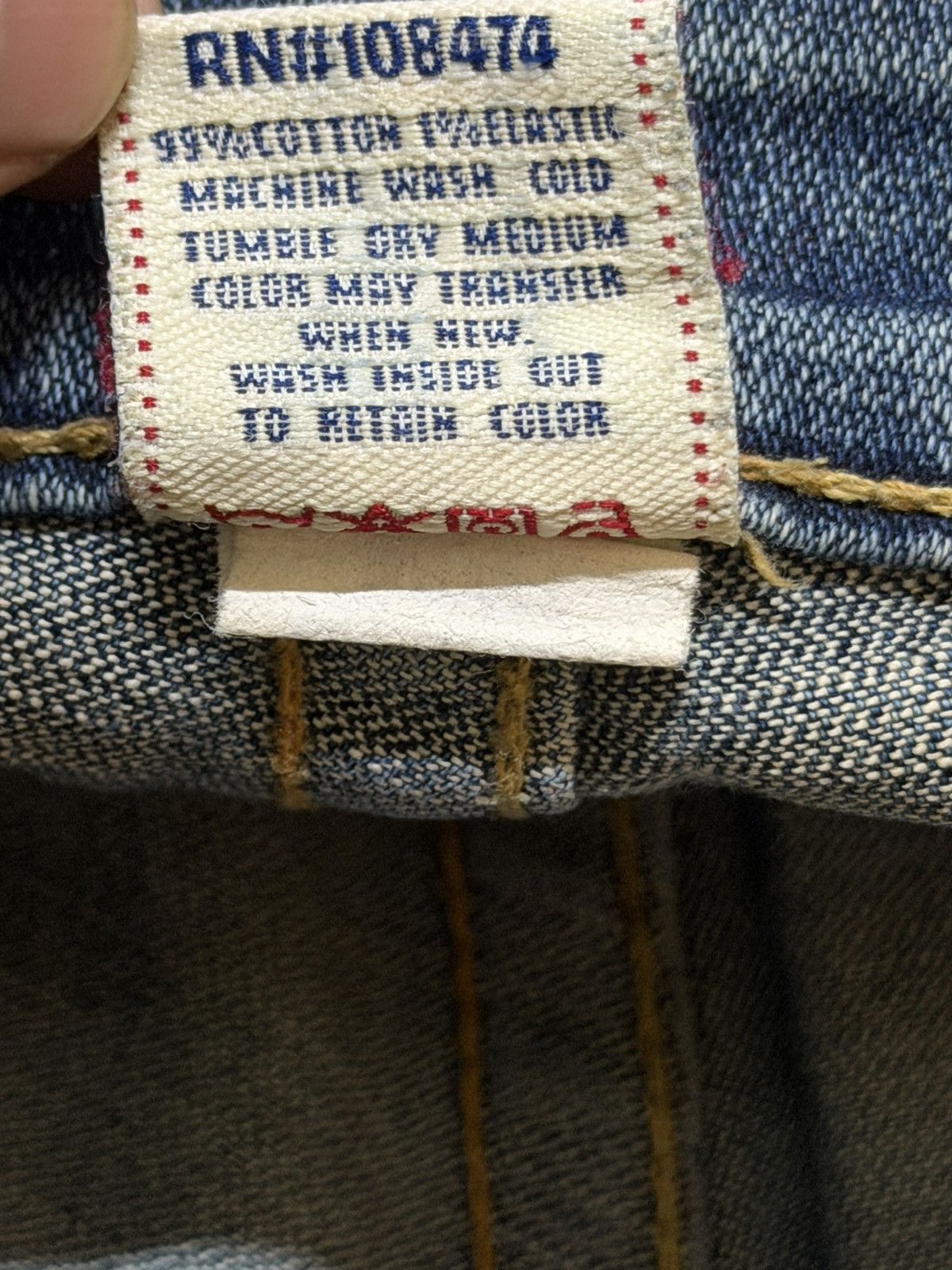 True Religion Vintage Usa 90s True Religion Mud Wash Faded Wide Leg Flared Size US 30 / EU 46 - 10 Thumbnail
