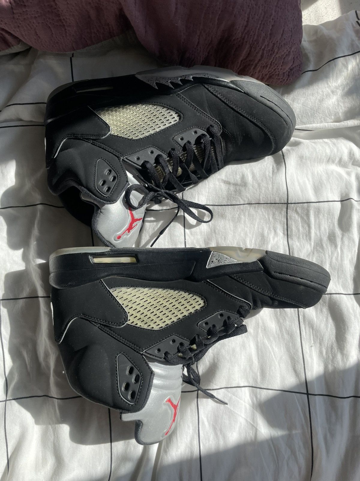 Jordan Brand Jordan 5 Black Metallic 2016 Size US 12 / EU 45 - 1 Thumbnail