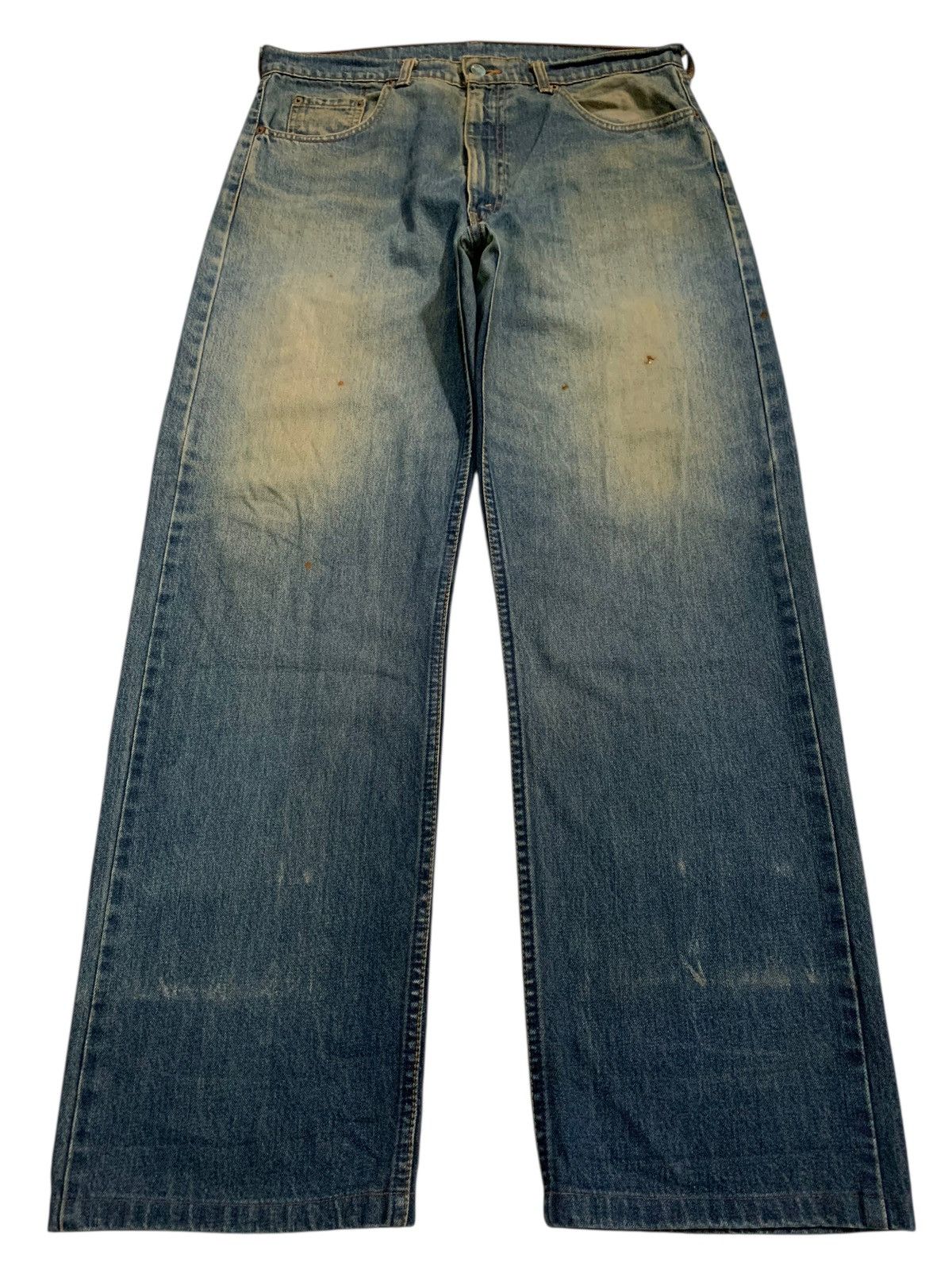Levi's VINTAGE LEVIS 512 FADED & RUSTY DISTRESSED DENIM Size US 35 - 3 Thumbnail