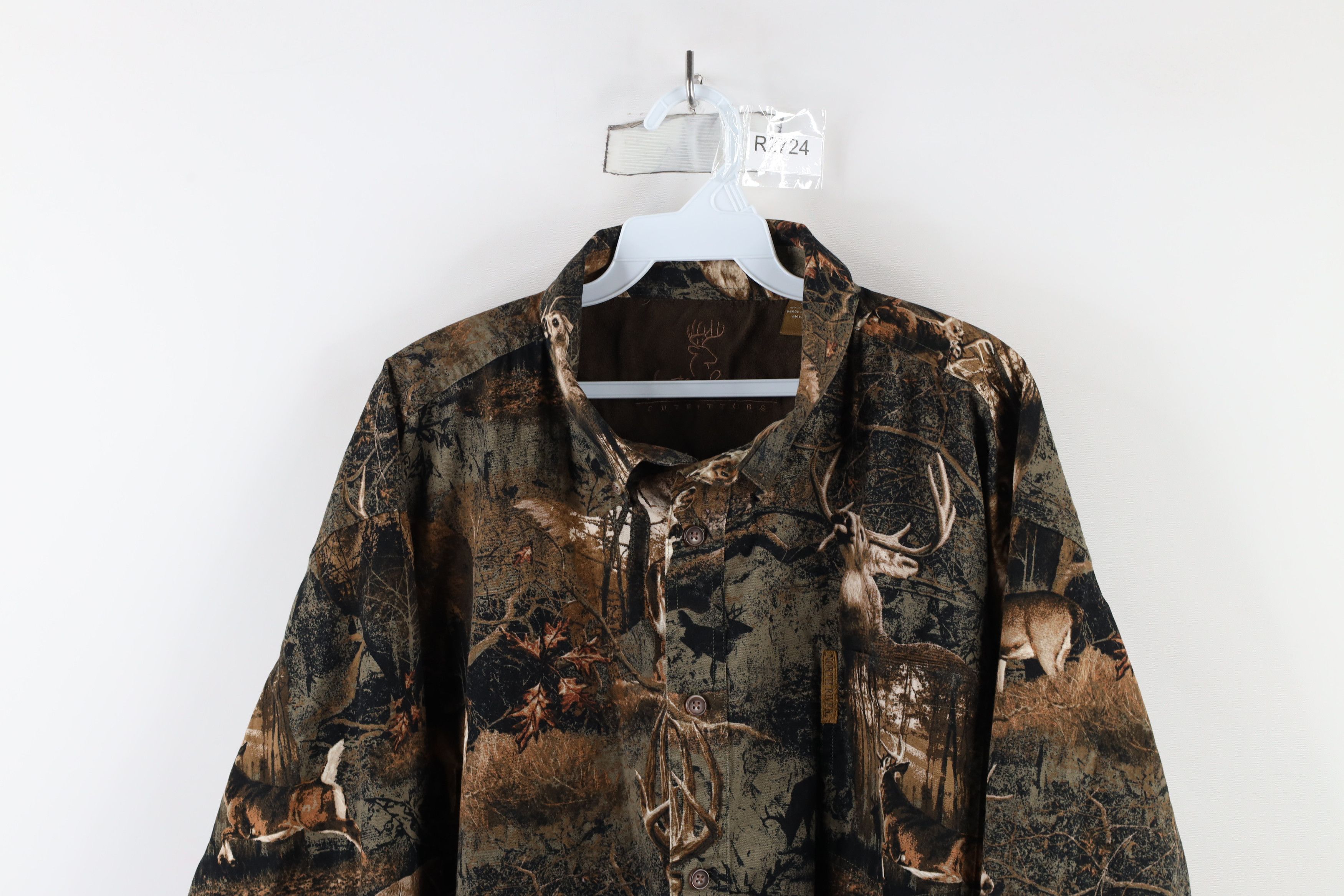 Vintage Vintage 90s Deer Buck All Over Print Button Down Shirt Size US XXL / EU 58 / 5 - 2 Thumbnail