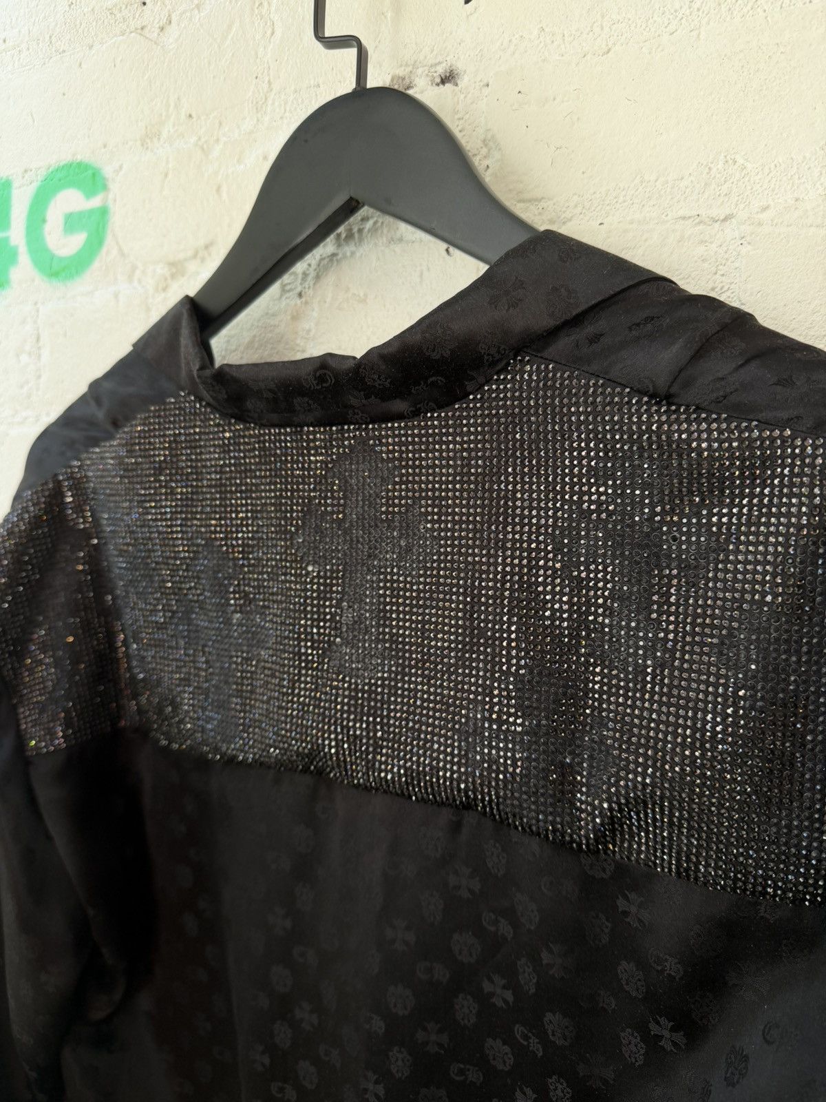 Chrome Hearts Chrome Hearts COUTURE MADE FRANCE SILK CRYSTAL JACKET Size US L / EU 52-54 / 3 - 15 Thumbnail