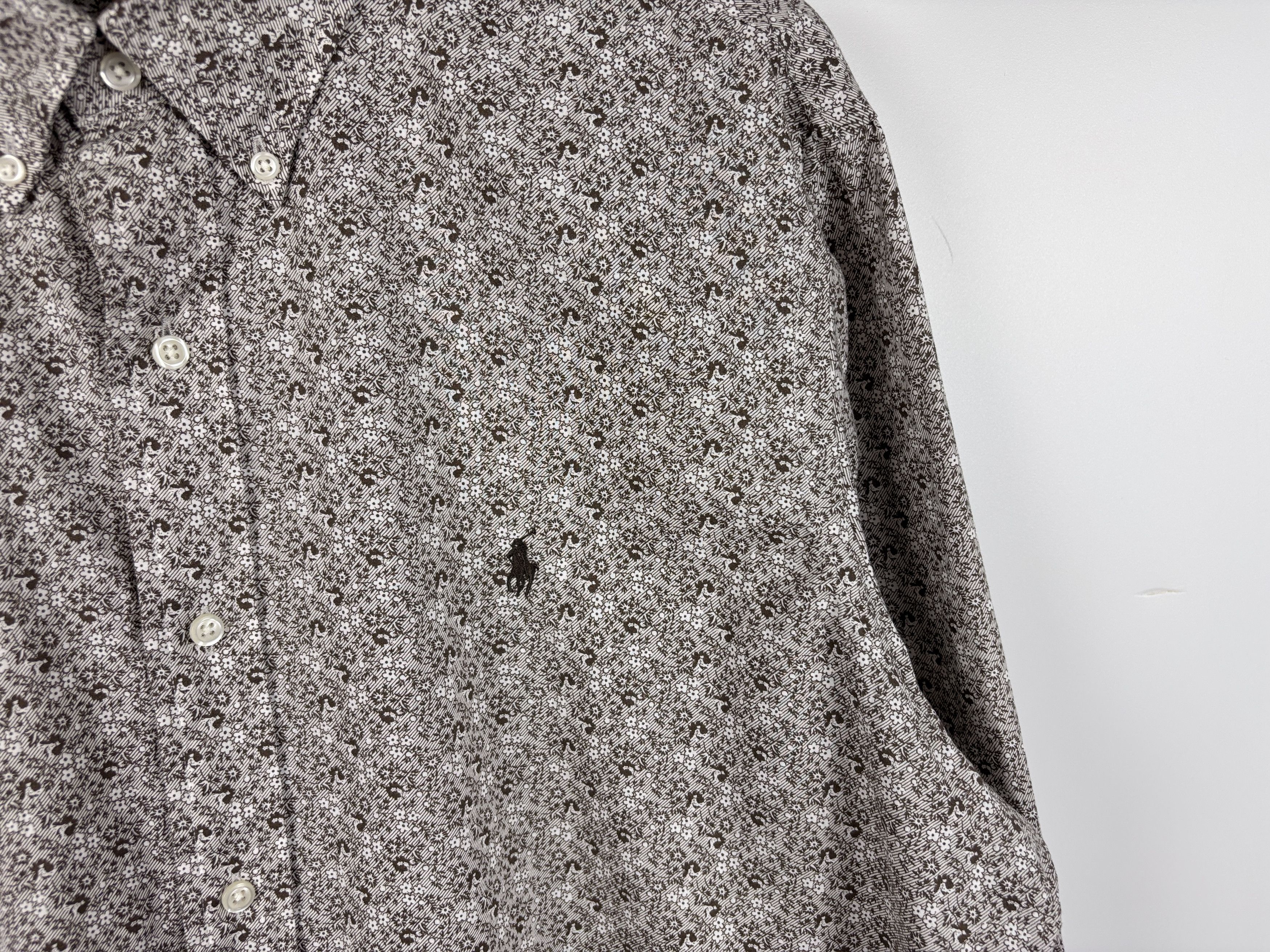 Polo Ralph Lauren × Ralph Lauren Polo Ralph Lauren Button Down Shirt Classic Fit Floral XL Size US XL / EU 56 / 4 - 4 Thumbnail