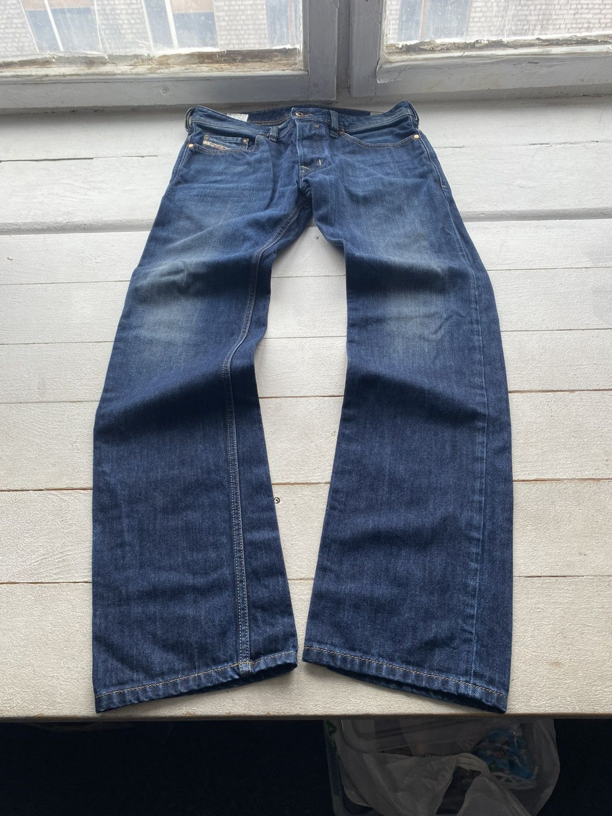Diesel Luxury 00s Diesel Safado Retro Regular Slim Straight Jeans Size US 31 - 1 Thumbnail