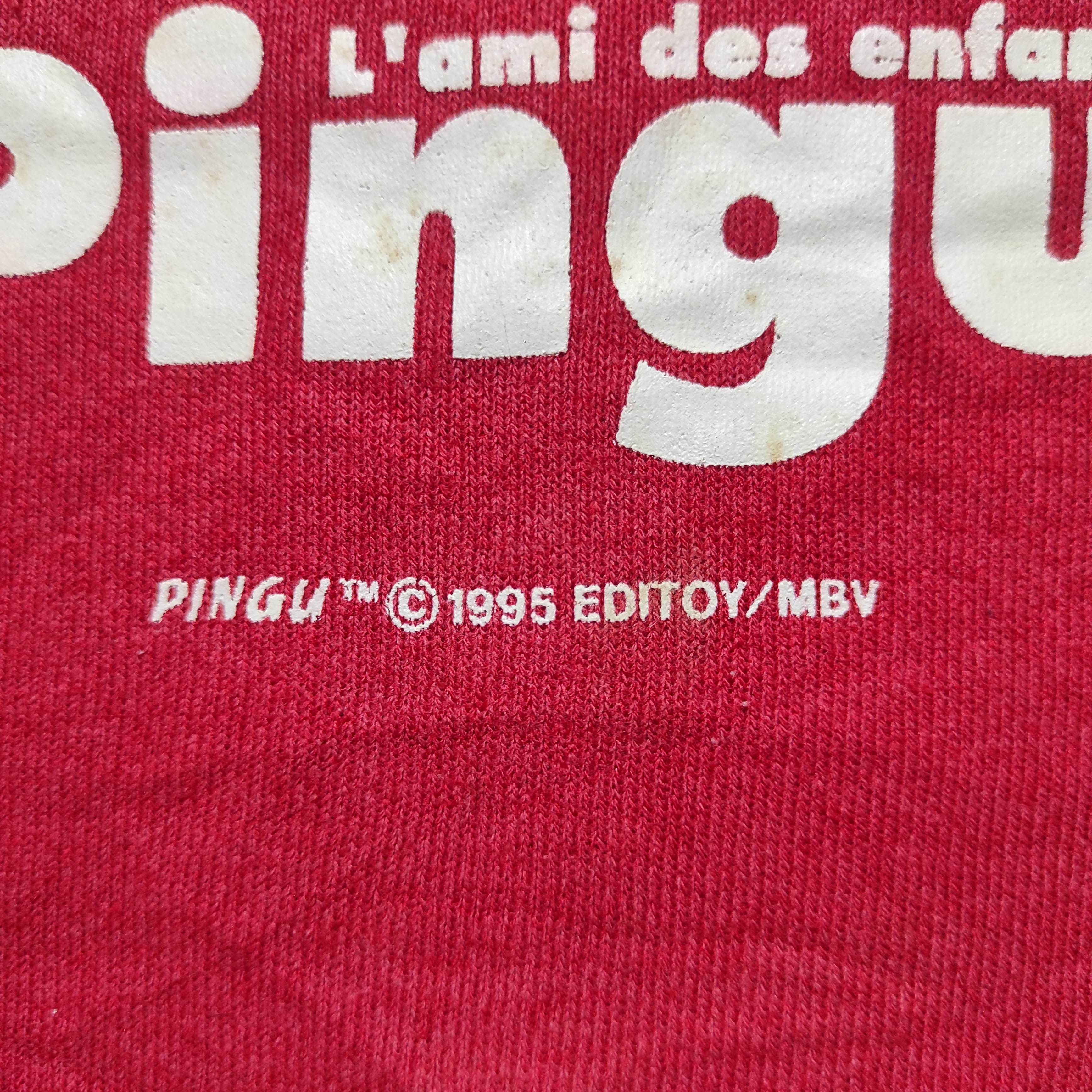 Vintage Vintage 90s Pingu Editoy Cartoon Sweatshirt Size US M / EU 48-50 / 2 - 4 Thumbnail