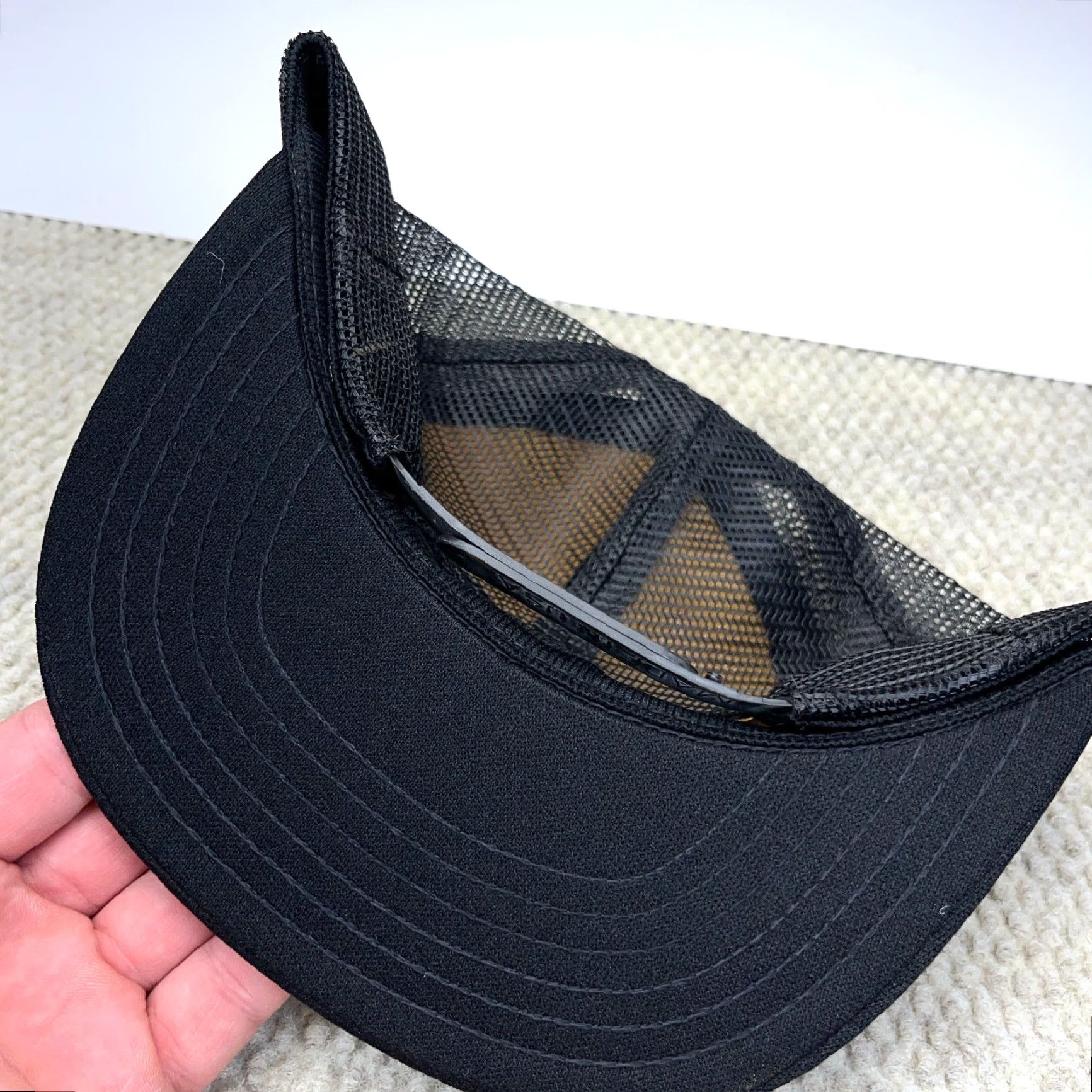 Vintage VINTAGE NRA Trucker Hat Adjustable Black Yellow Patch 90s USA Made Classic Mens Size ONE SIZE - 3 Thumbnail
