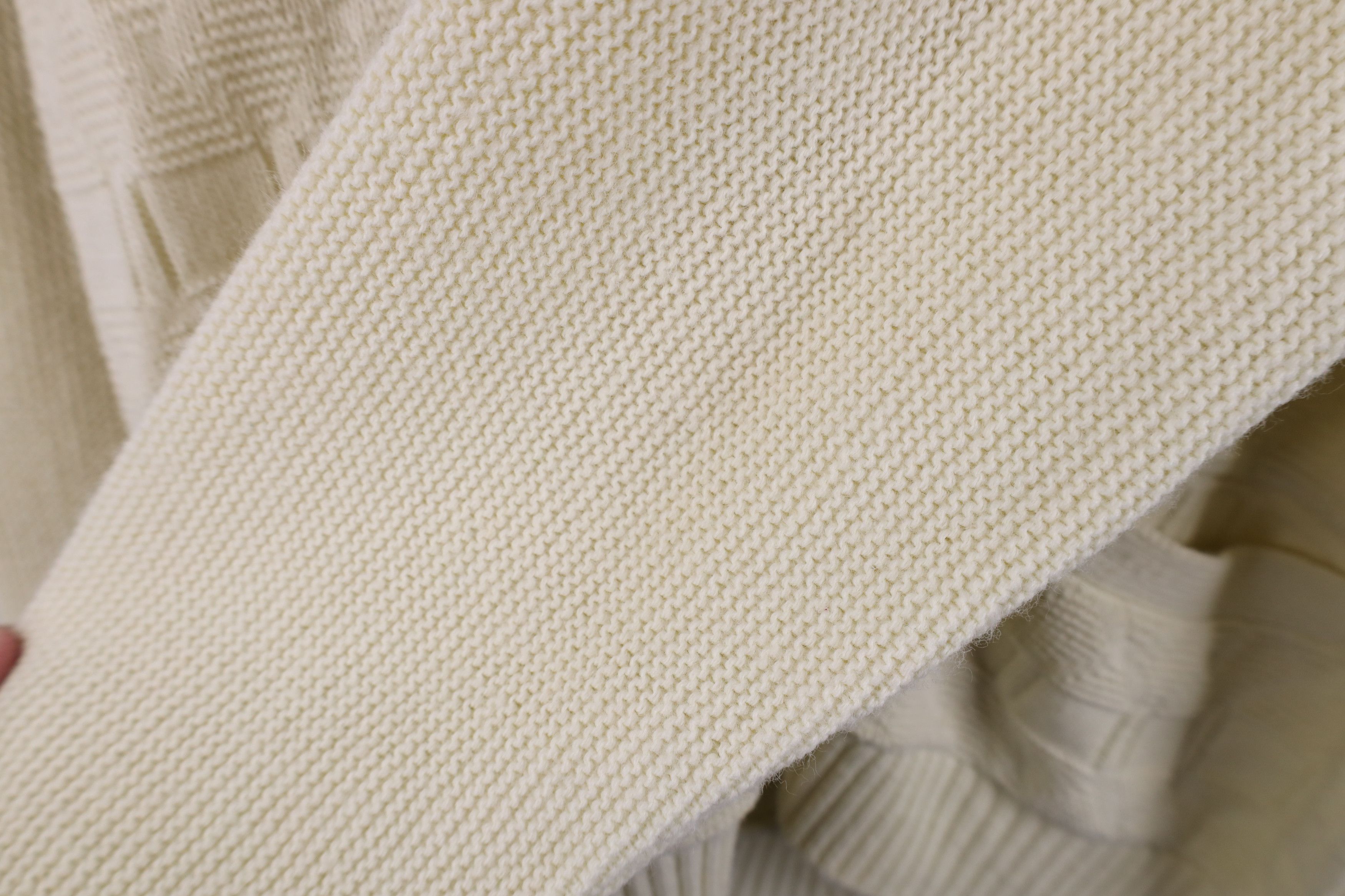 Vintage Vintage 70s Streetwear Knit Cardigan Sweater Beige USA Size US L / EU 52-54 / 3 - 11 Thumbnail
