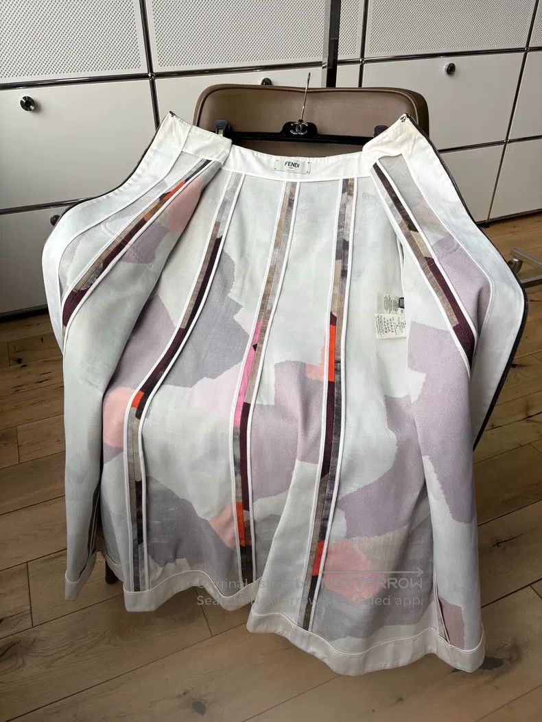 Fendi Fendi Abstract ink wash print panelled long skirt Size 26" / US 2 / IT 38 - 6 Thumbnail