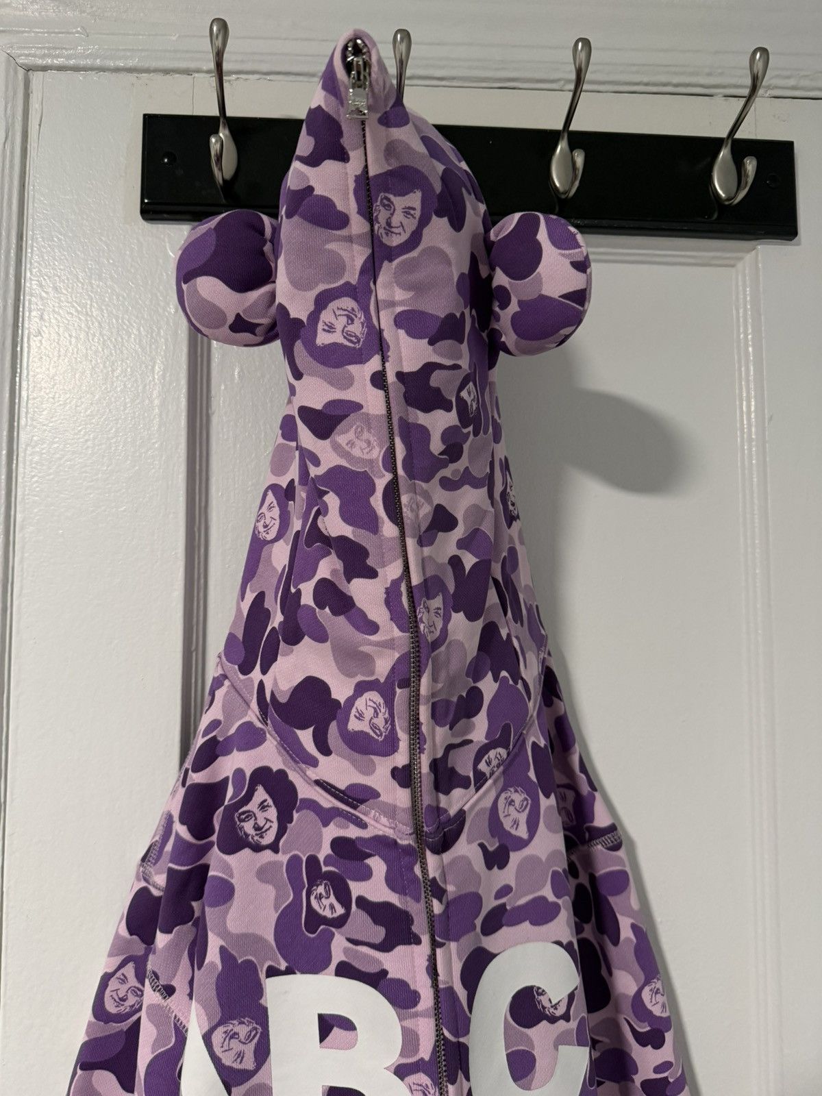 Japanese Brand Bape Jose Wong ABCD Full Zip Hoodie Purple Size US M / EU 48-50 / 2 - 7 Thumbnail