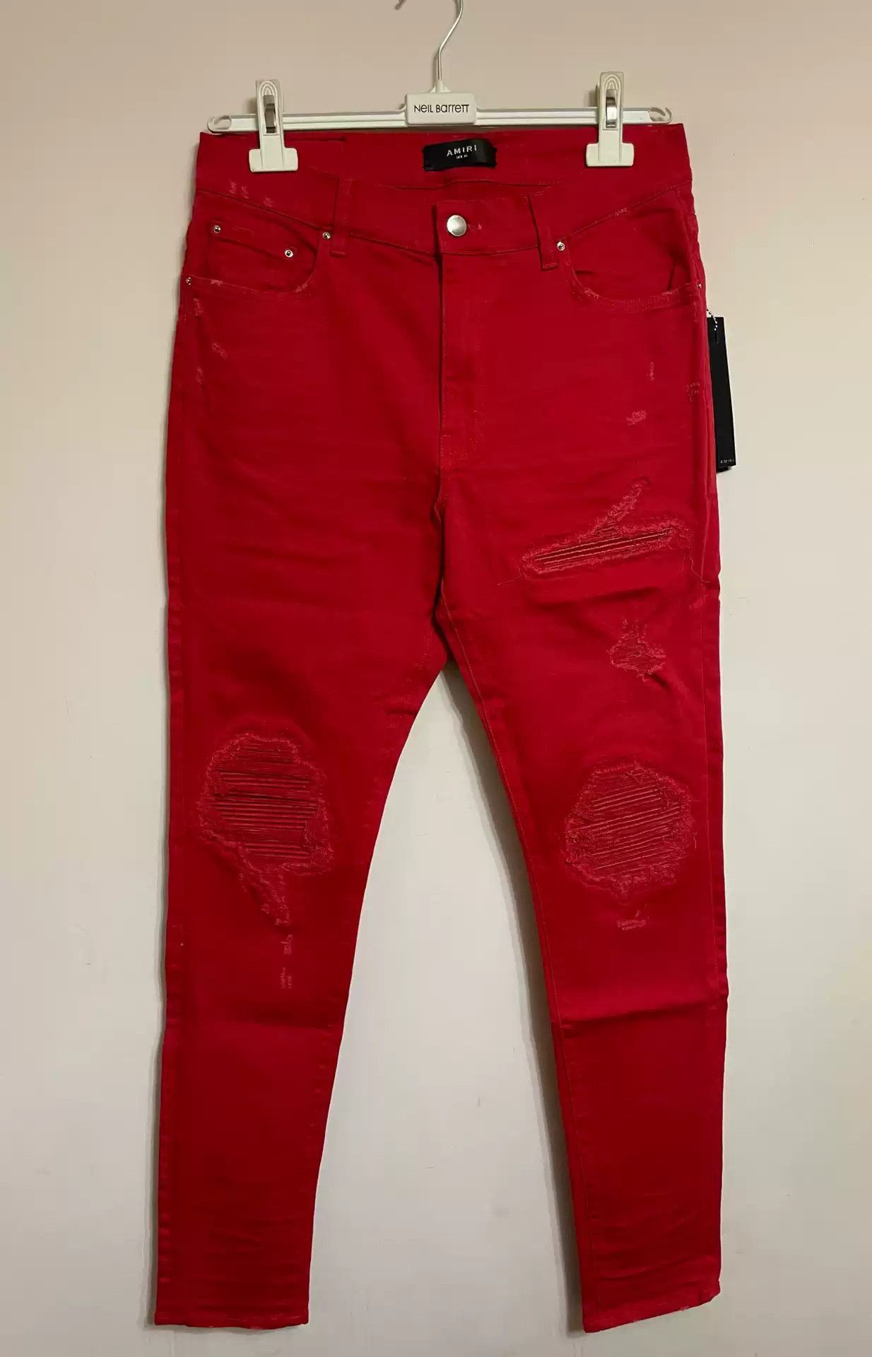 Amiri AMIRI Mx1 Trasher Red Jeans-2506 Size US 34 / EU 50 - 1 Thumbnail