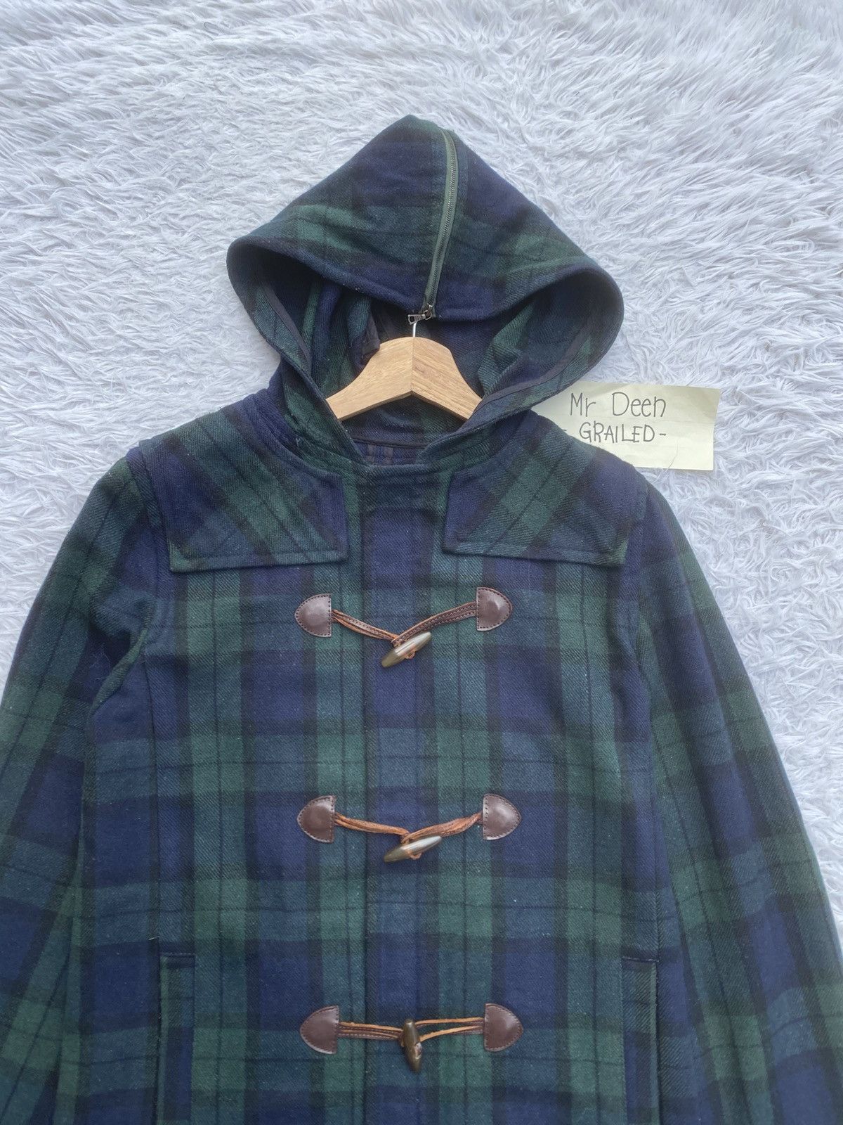 A.P.C. Rare Vintage A.P.C Checkered Wool Hooded Jacket Size US XS / EU 42 / 0 - 7 Thumbnail