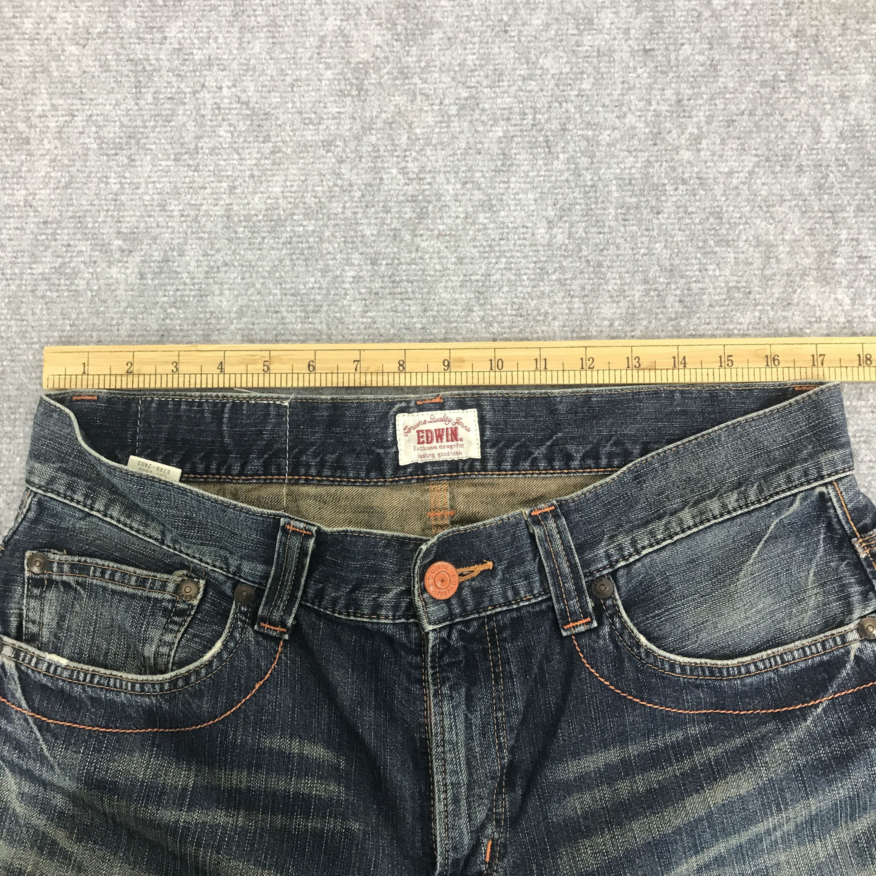 Edwin × Japanese Brand Rare Edwin distressed denim Jeans Size US 30 / EU 46 - 9 Thumbnail