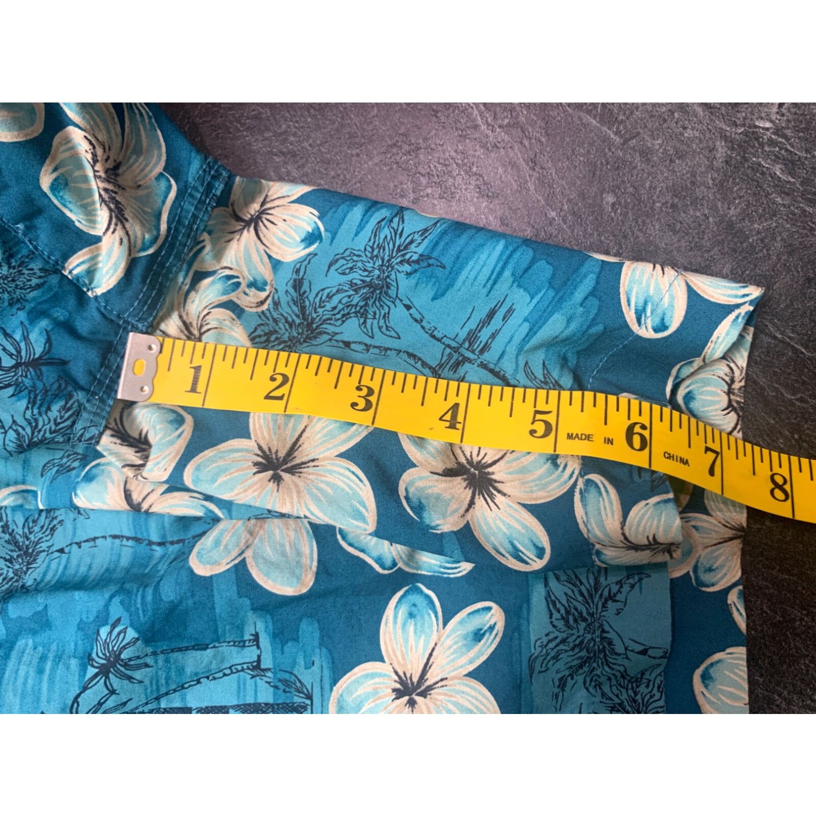 Roundtree & Yorke Roundtree & Yorke Mens Blue Hawaiian Floral Shorts Medium Size US 31 - 7 Thumbnail
