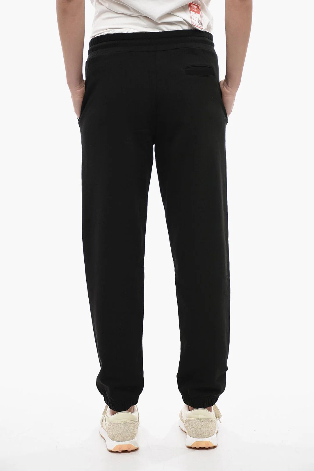 Kenzo og1mm0426 Brushed Cotton Joggers in Black Size 27" / US 4 / IT 40 - 2 Thumbnail