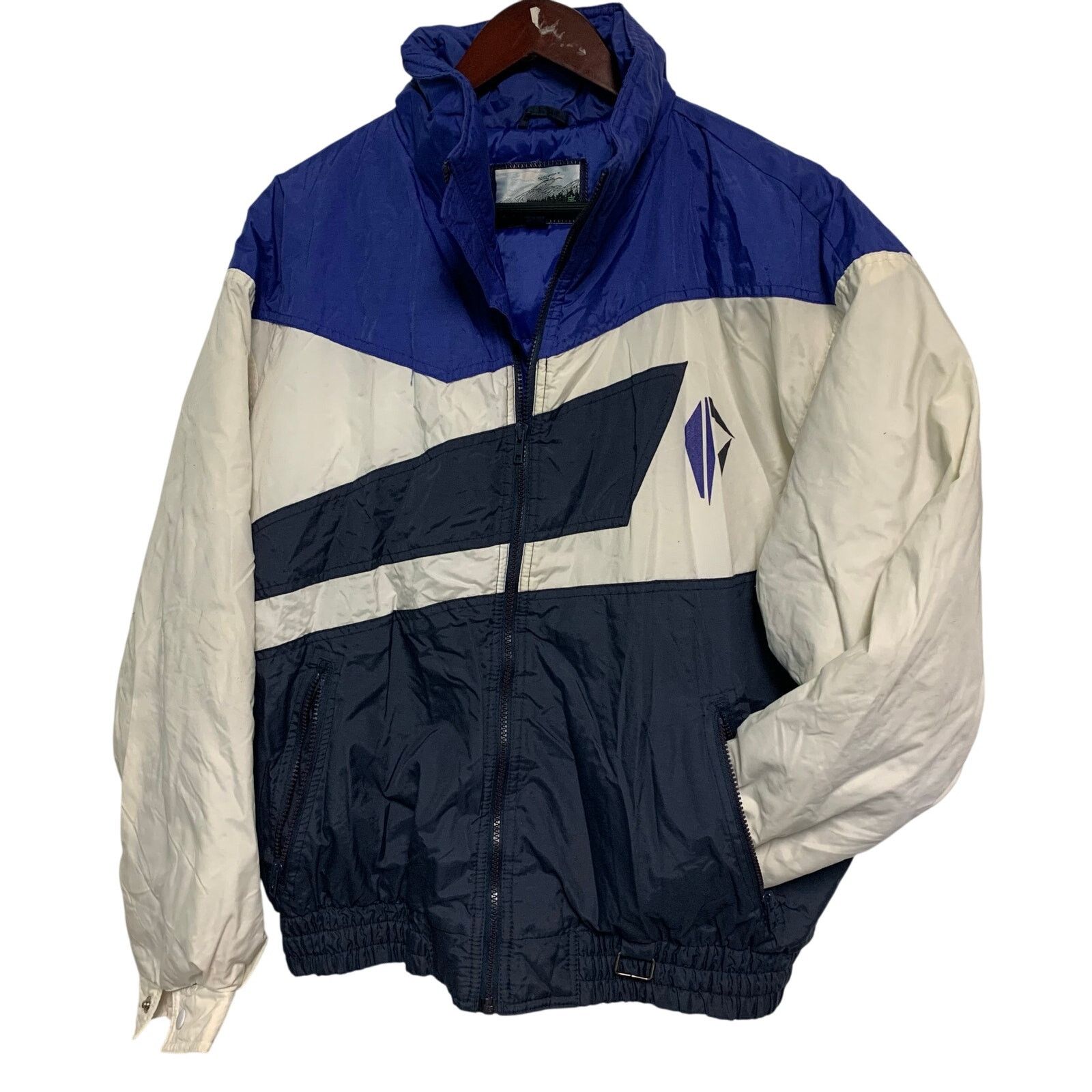 Fieldmaster Fieldmaster Men's Vintage Nylon Blue Zip Up Coat Size Large Size US L / EU 52-54 / 3 - 1 Thumbnail