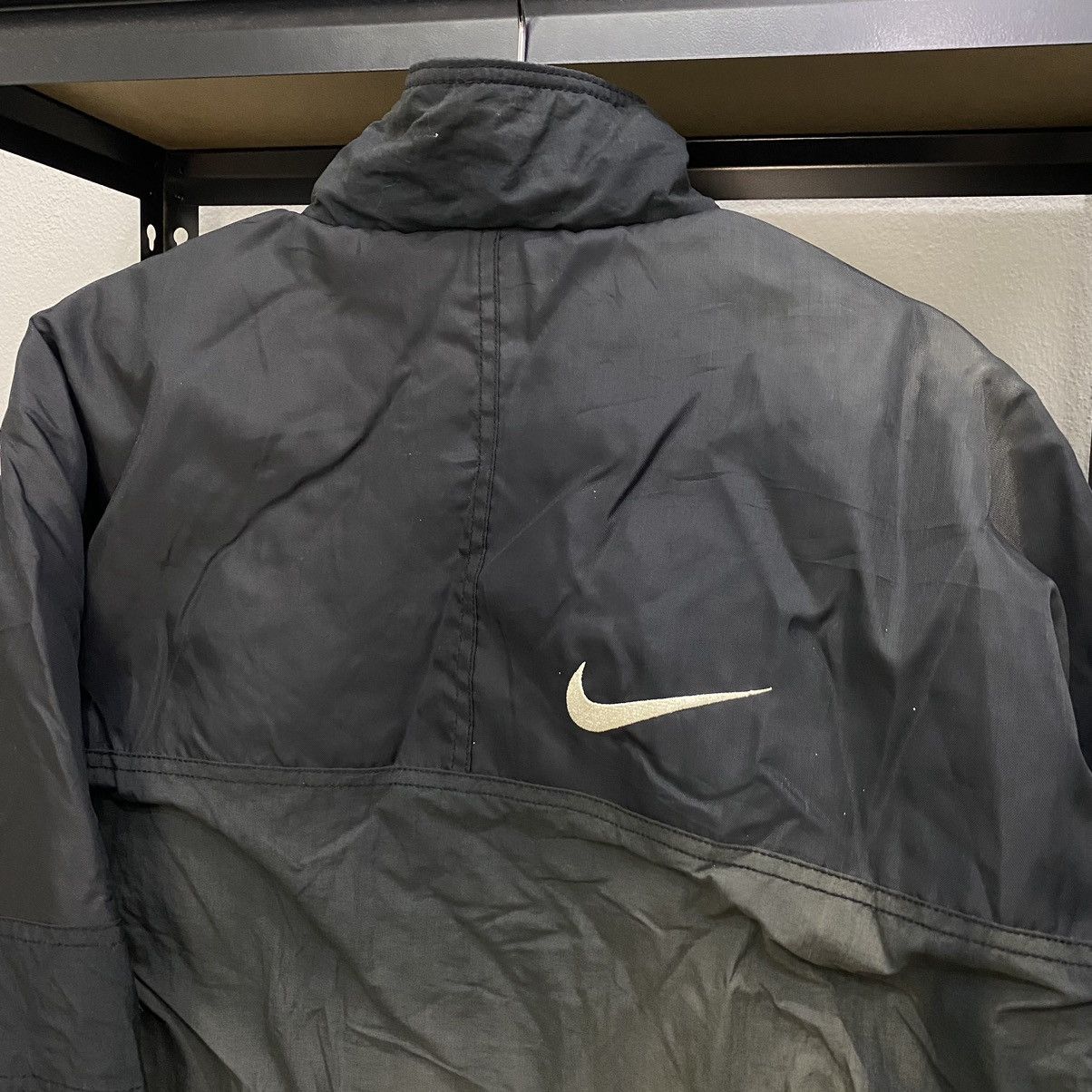 Nike × Vintage Vintage Nike Mini Swoosh Embroidery Jacket Windbreaker Size US XL / EU 56 / 4 - 9 Thumbnail